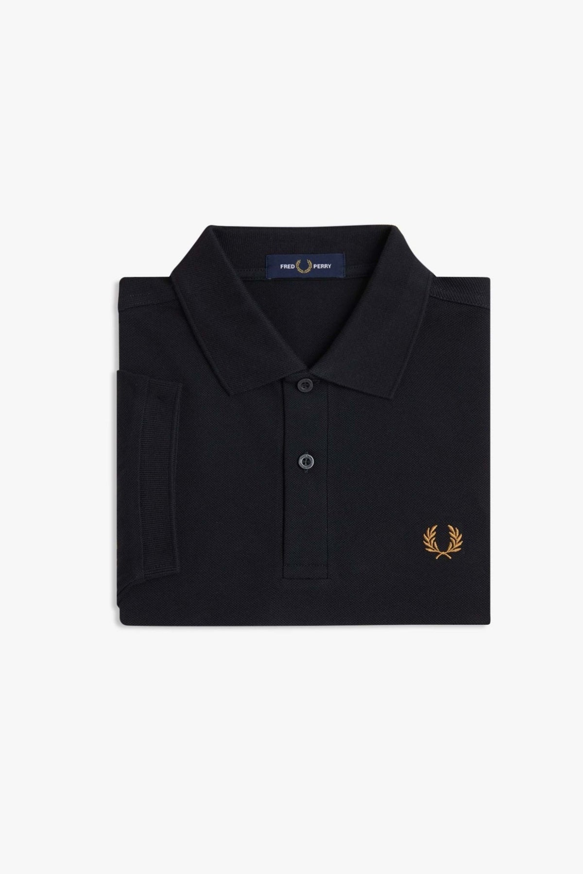 FRED PERRY  PLAIN FRED PERRY SHIRT en color NEGRO (3)