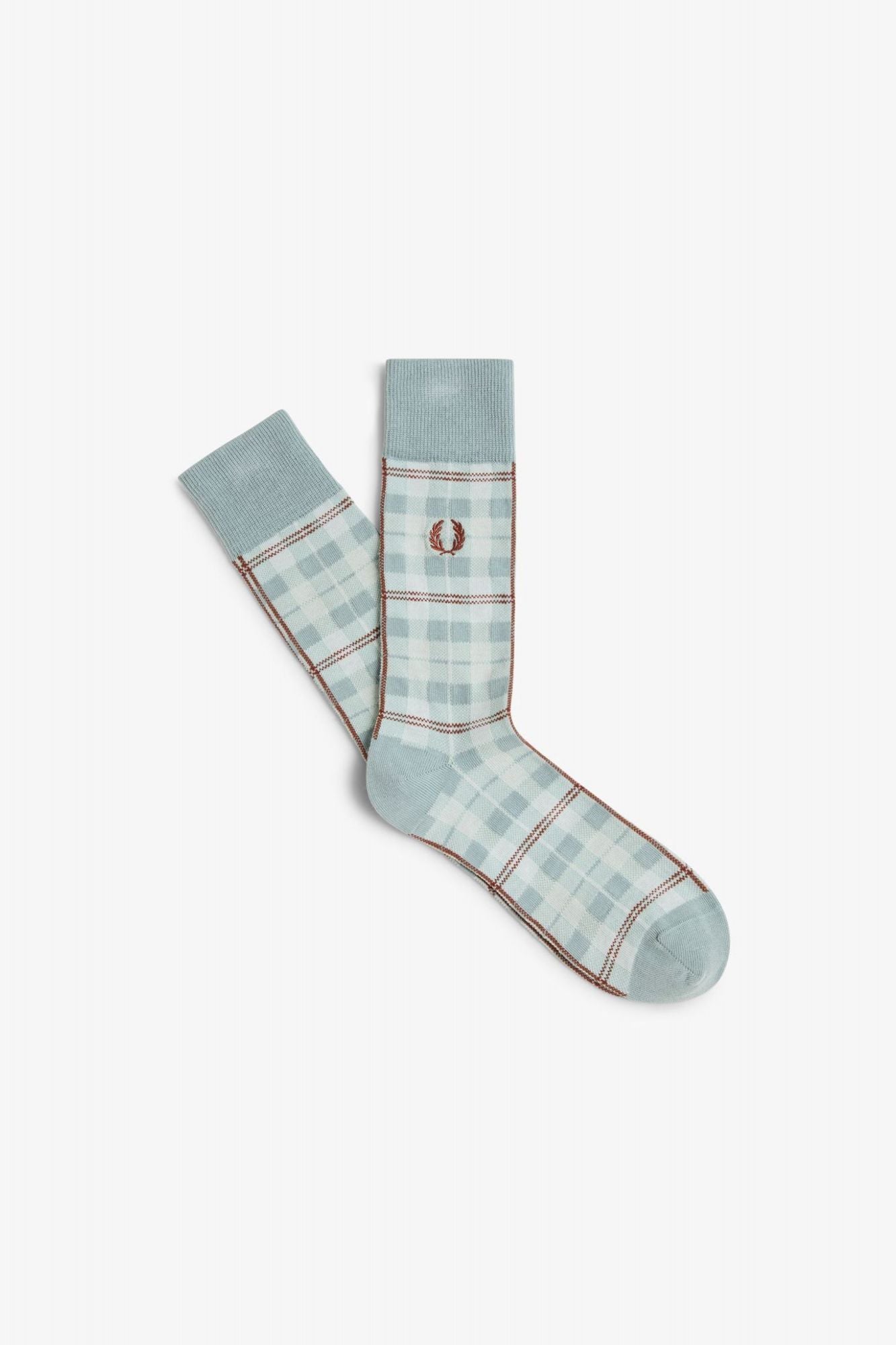 FRED PERRY CHECK SOCK en color VERDE (1)