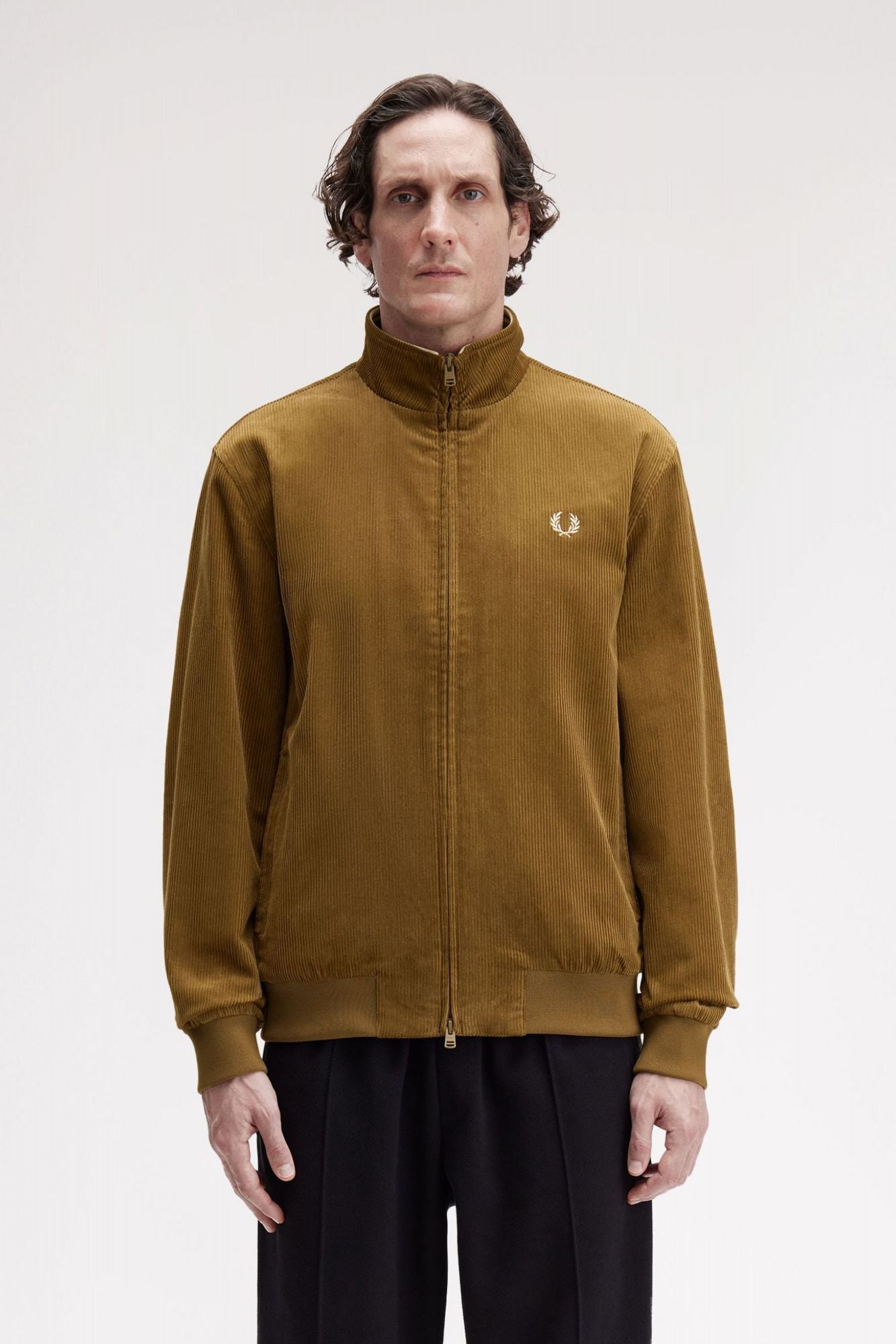 FRED PERRY CORD BRENTHAM JACKET en color AMARILLO (1)