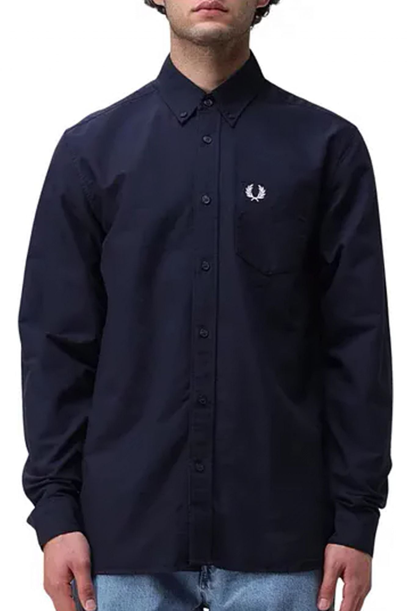 FRED PERRY OXFORD SHIRT en color AZUL (1)