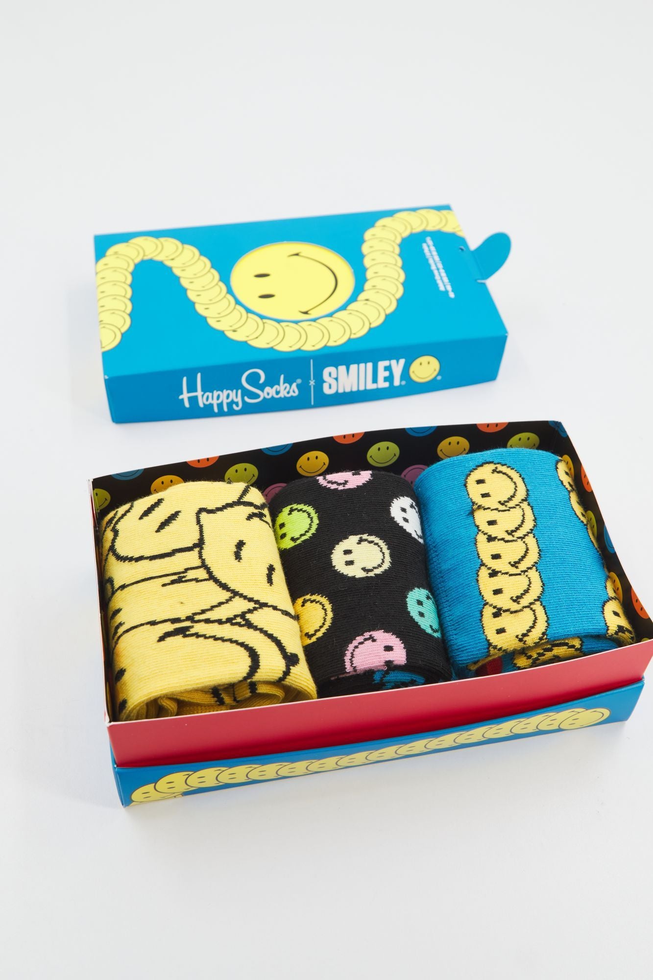 HAPPY SOCKS SMILE GIFT CREW SOCK en color MULTICOLOR (1)