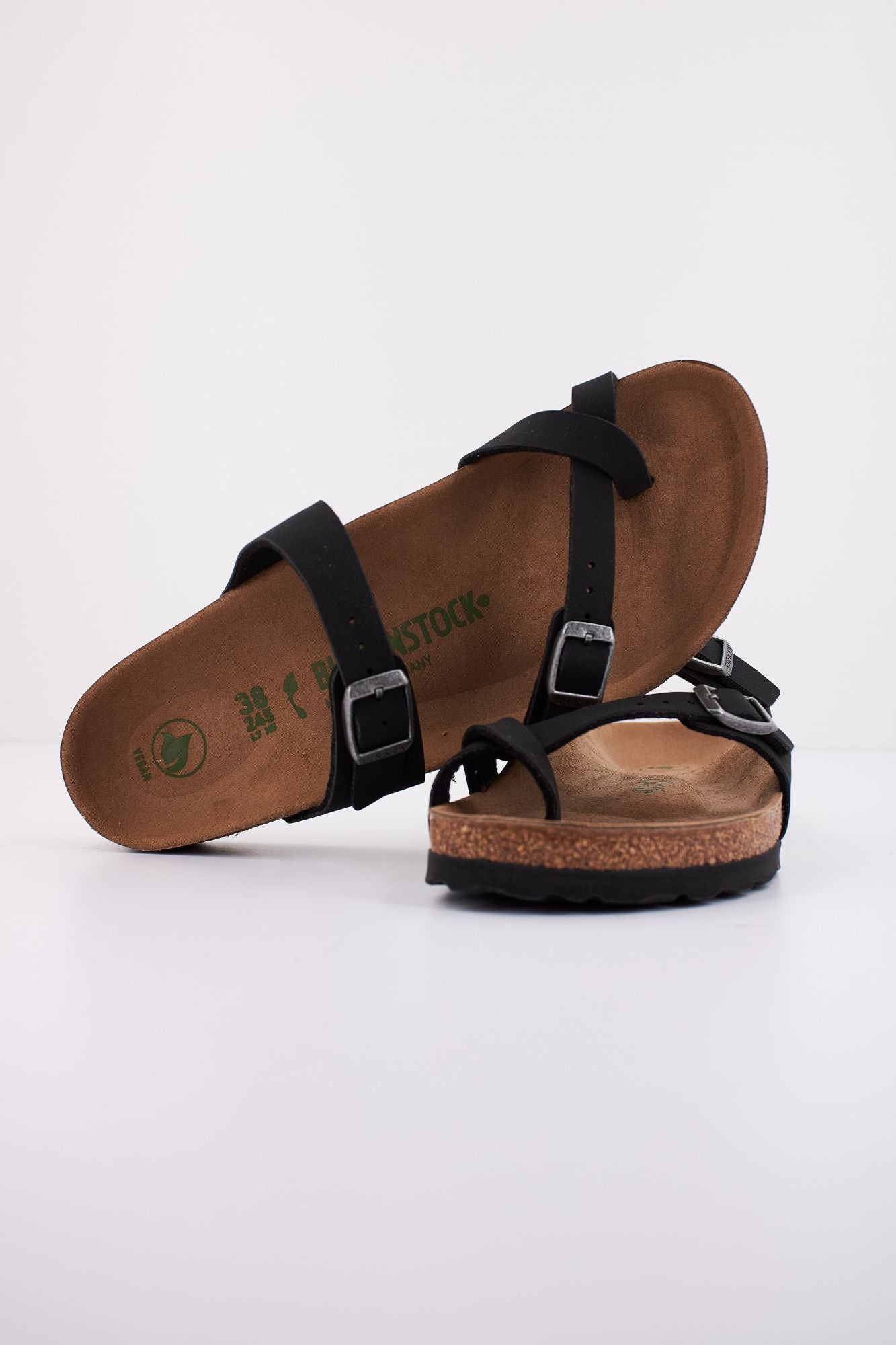 BIRKENSTOCK  MAYARI BIRKO-FLOR NUBUCK en color NEGRO (4)