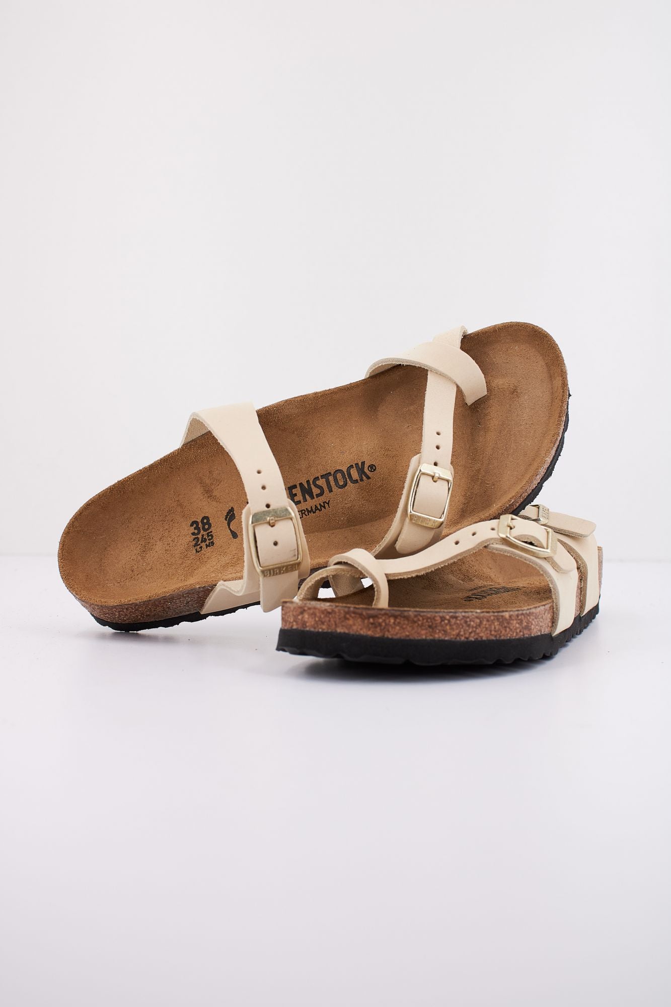 BIRKENSTOCK MAYARI NUBUCK LEATHER en color BEIS (4)