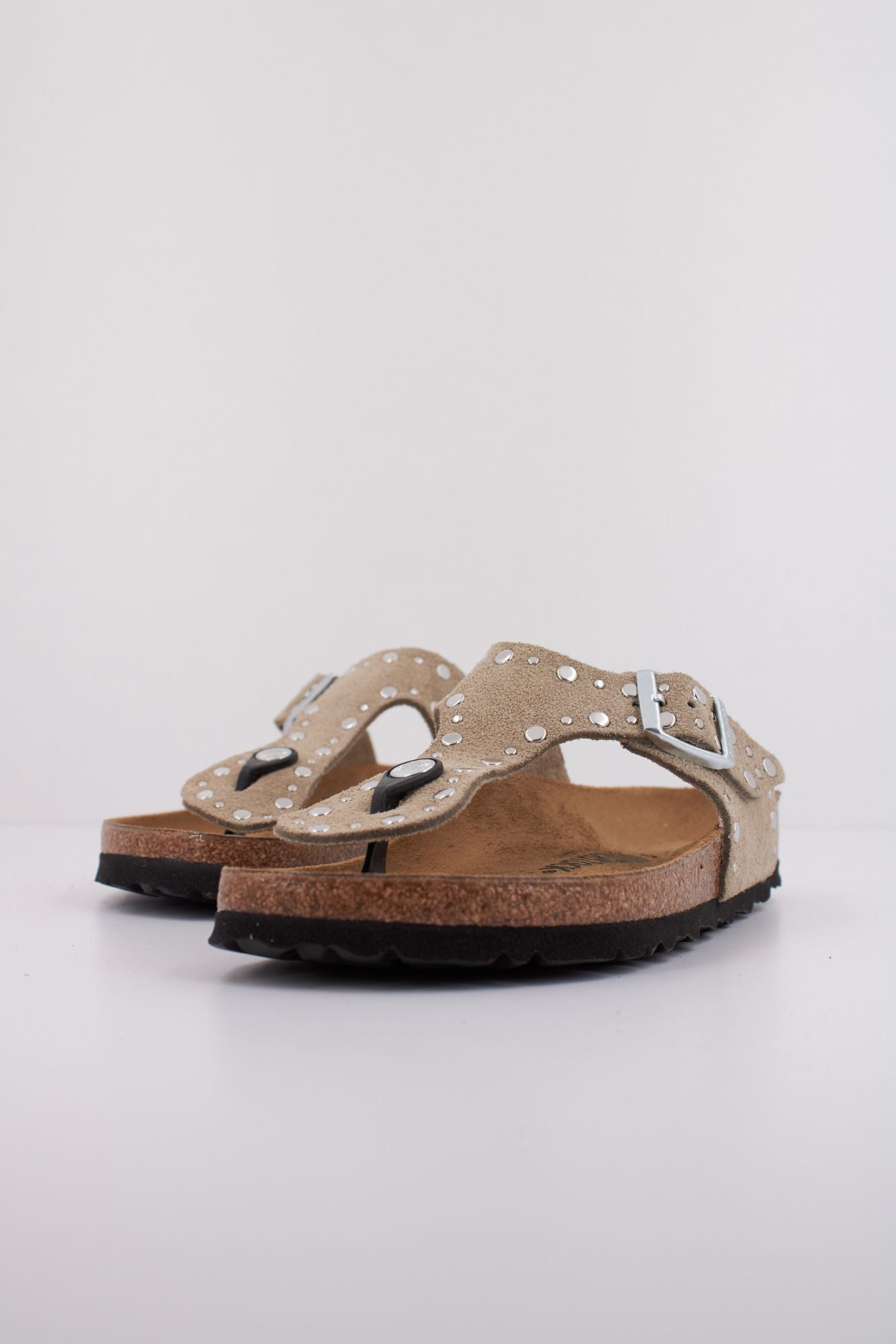 BIRKENSTOCK GIZEH RIVET BORDER en color MARRON CLARO (2)