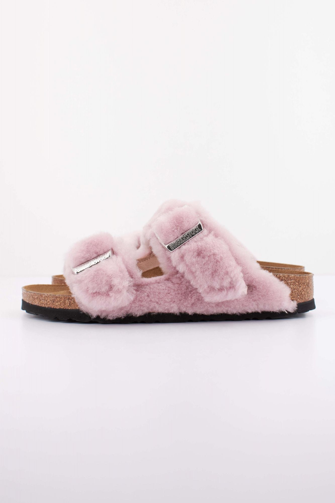 BIRKENSTOCK ARIZONA SHEARLING RIVET LOGO OS en color ROSA (1)