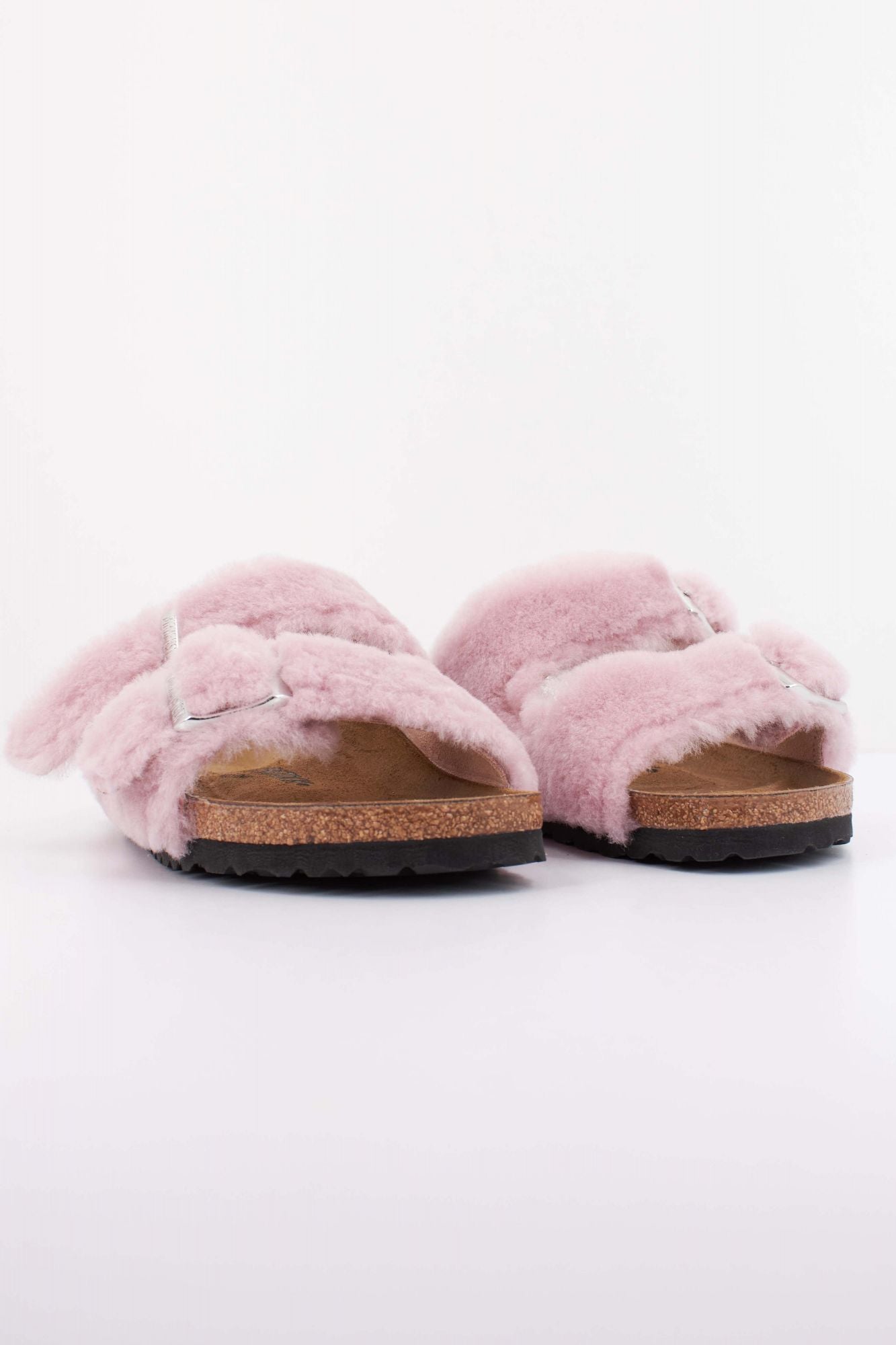 BIRKENSTOCK ARIZONA SHEARLING RIVET LOGO OS en color ROSA (2)