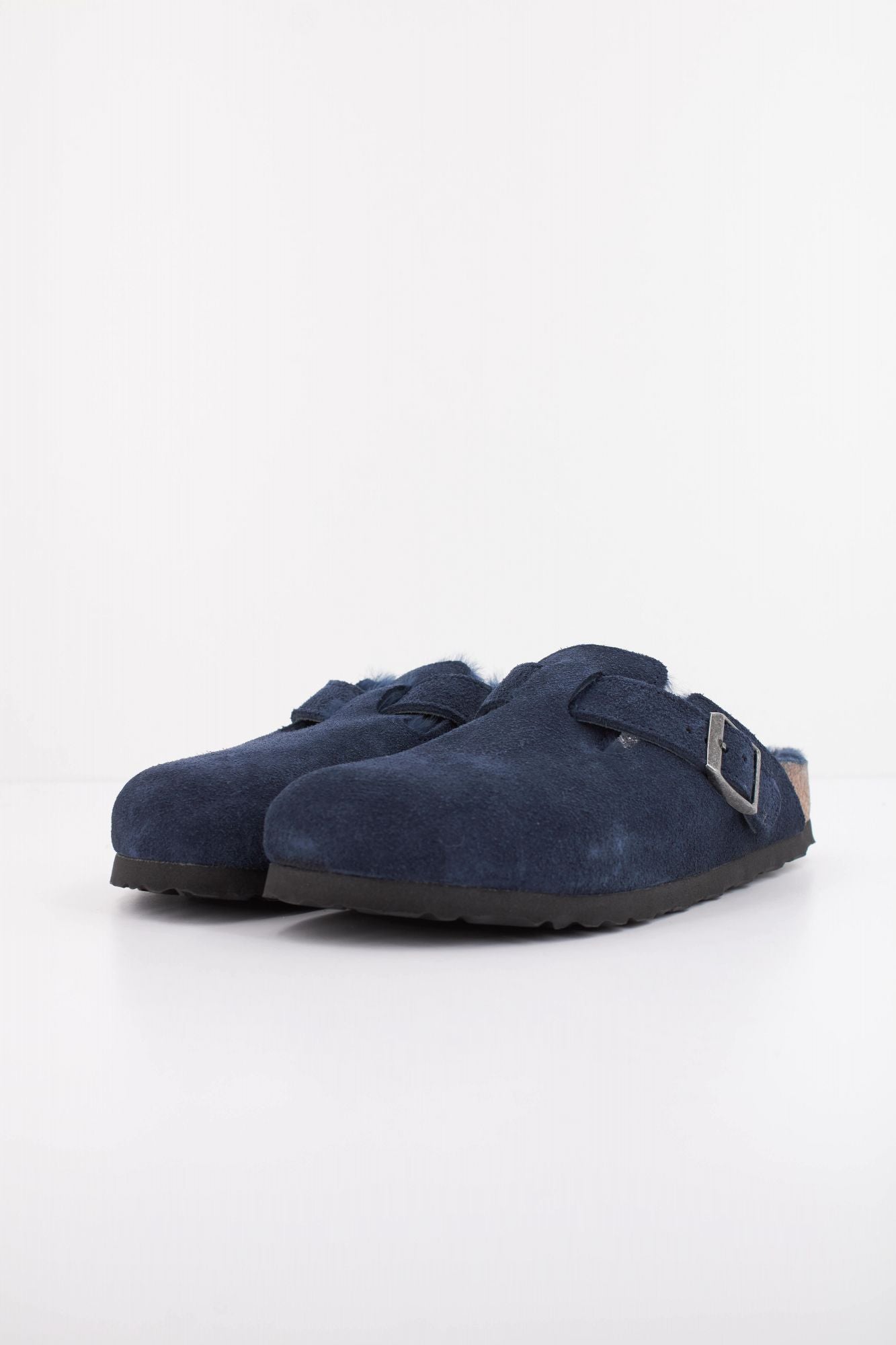 BIRKENSTOCK BOSTON SHEARLING en color AZUL (2)