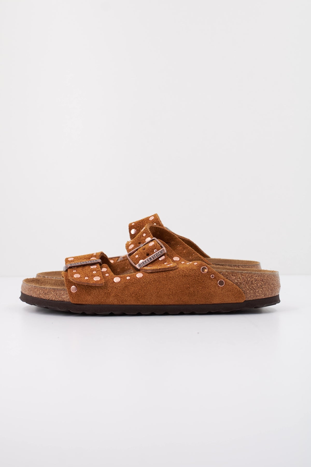 BIRKENSTOCK ARIZONA RIVET SUEDE LEATHER en color MARRON (1)