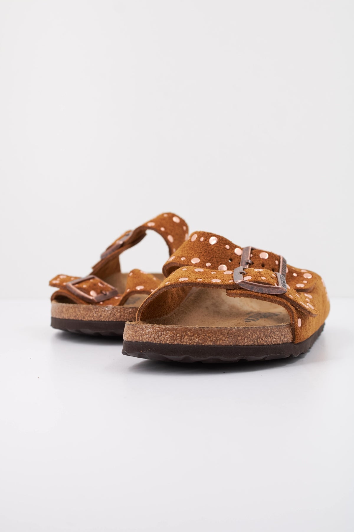 BIRKENSTOCK ARIZONA RIVET SUEDE LEATHER en color MARRON (2)