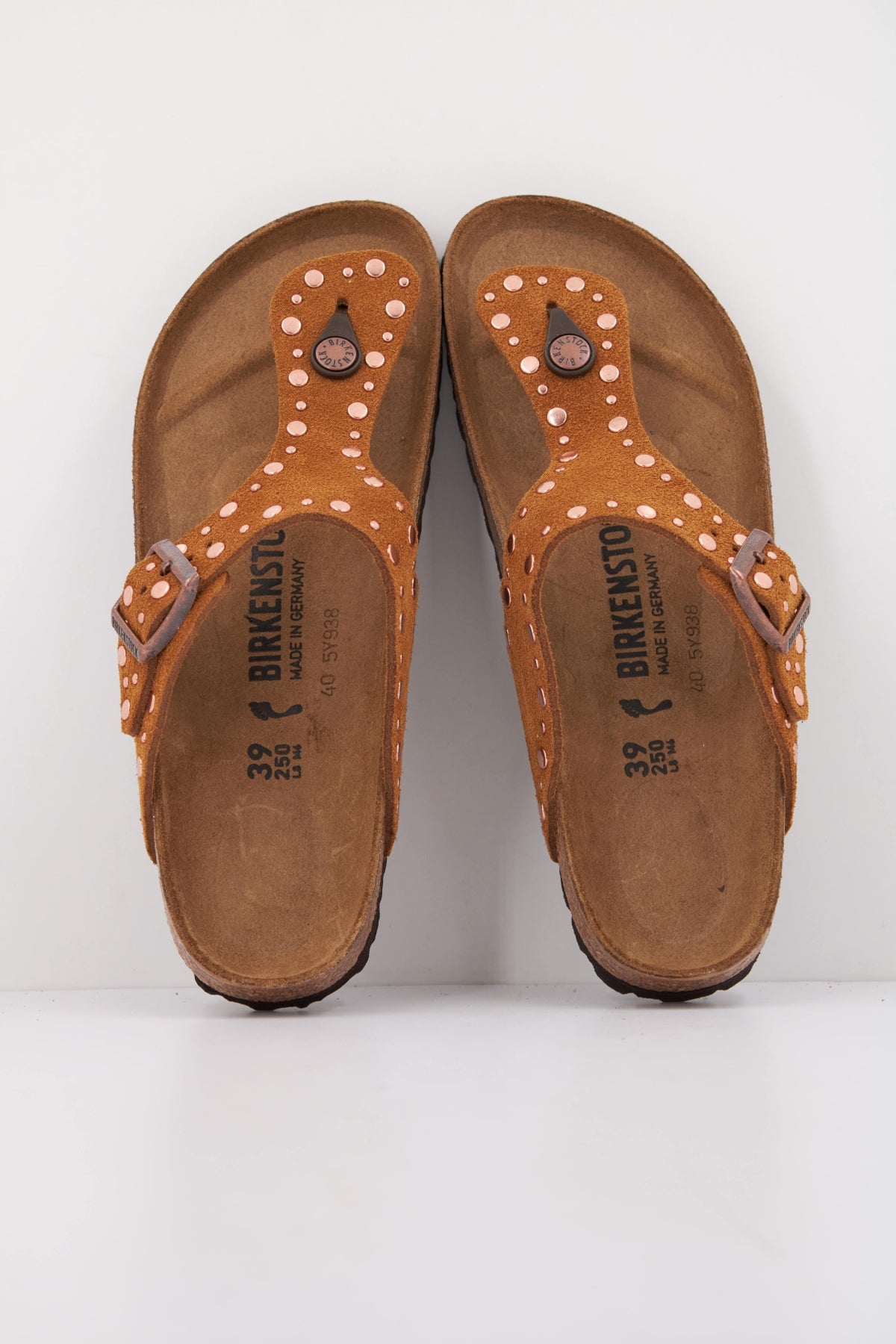 BIRKENSTOCK GIZEH RIVET BORDER en color MARRON (3)
