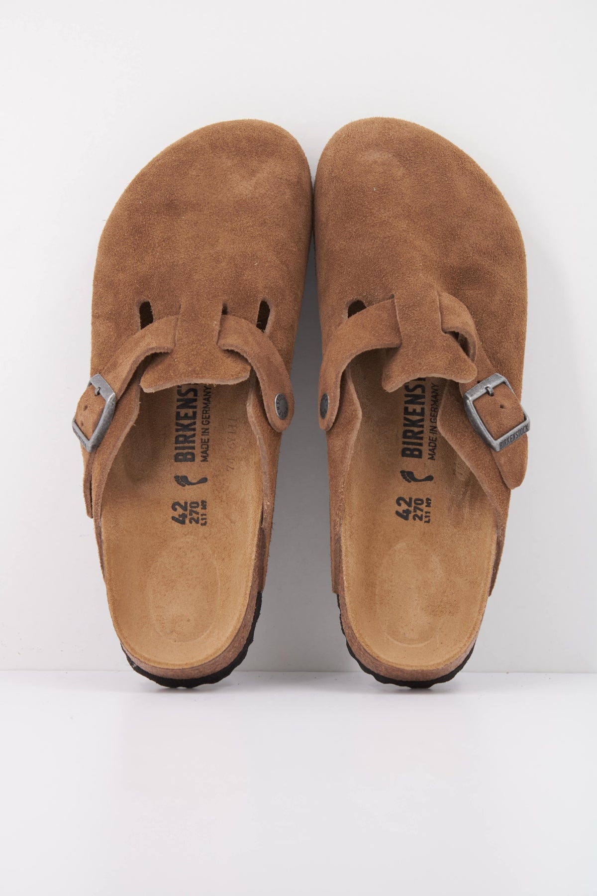 BIRKENSTOCK 1032795BI BOSTON SUEDE LEATHER en color MARRON (3)