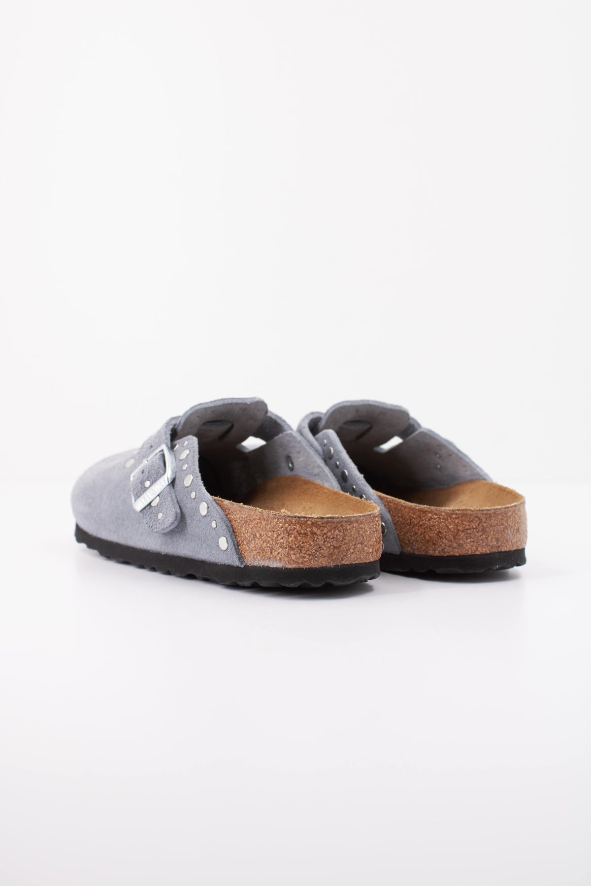 BIRKENSTOCK BOSTON RIVETS SUEDE LEATH en color AZUL (4)