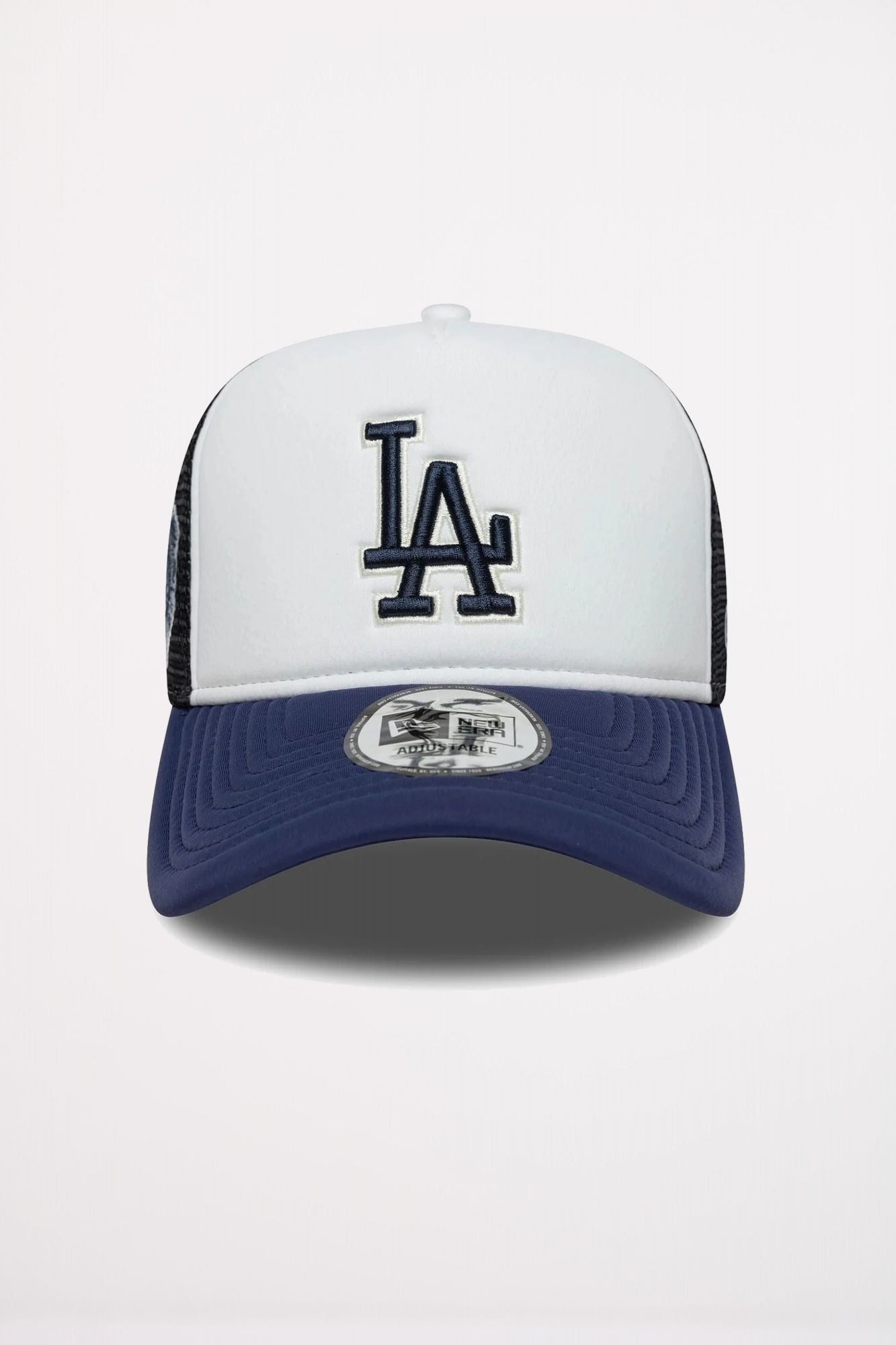 NEW ERA LA DODGERS MLB WORLD SERIES NAVY 9FORTY E-FRAME TRUCKER ADJUSTAB en color AZUL (2)