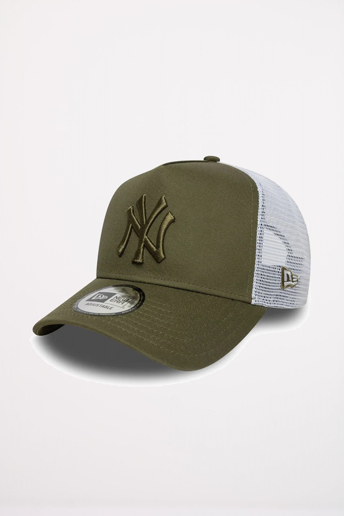 NEW ERA NEW YORK YANKEES MLB LEAGUE ESSENTIAL 9FORTY TRUCKER E-FRAME  en color VERDE (1)