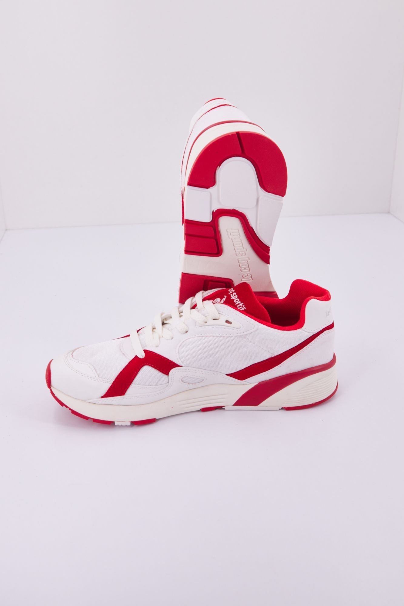 LE COQ SPORTIF LCS R1100 TRICOLORE en color BLANCO (4)