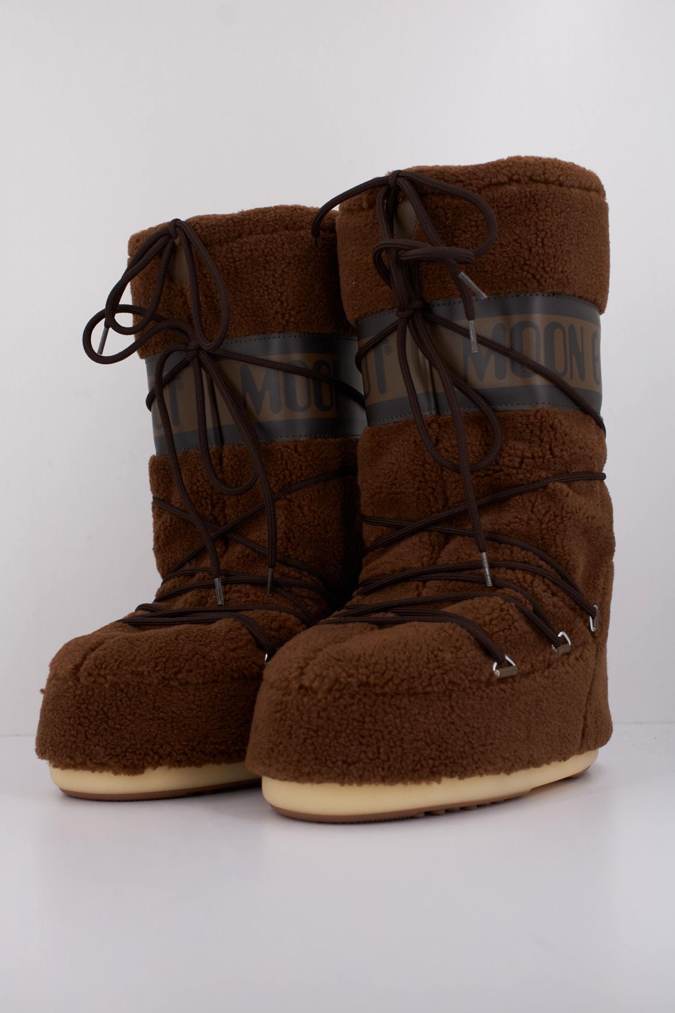 MOON BOOT  MB ICON FLEECE  en color MARRON (2)