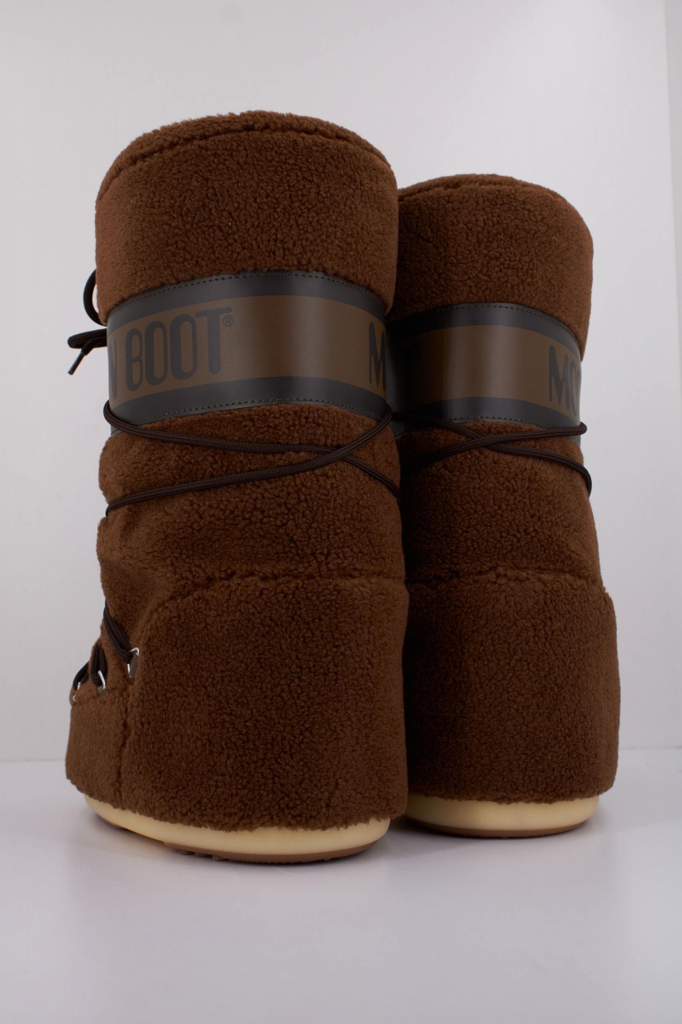 MOON BOOT  MB ICON FLEECE  en color MARRON (3)