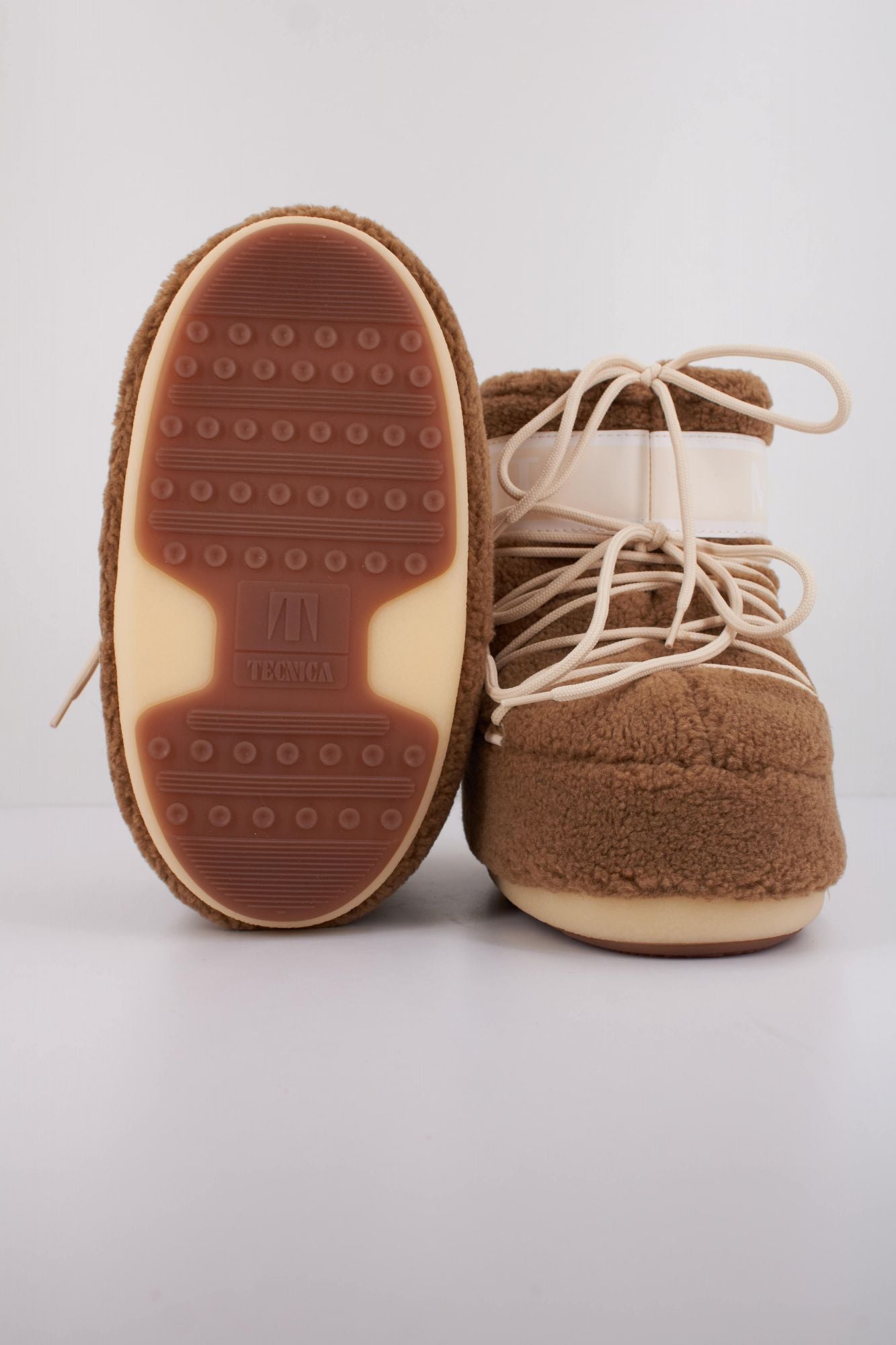MOON BOOT MB ICON LOW FLEECE en color MARRON (4)