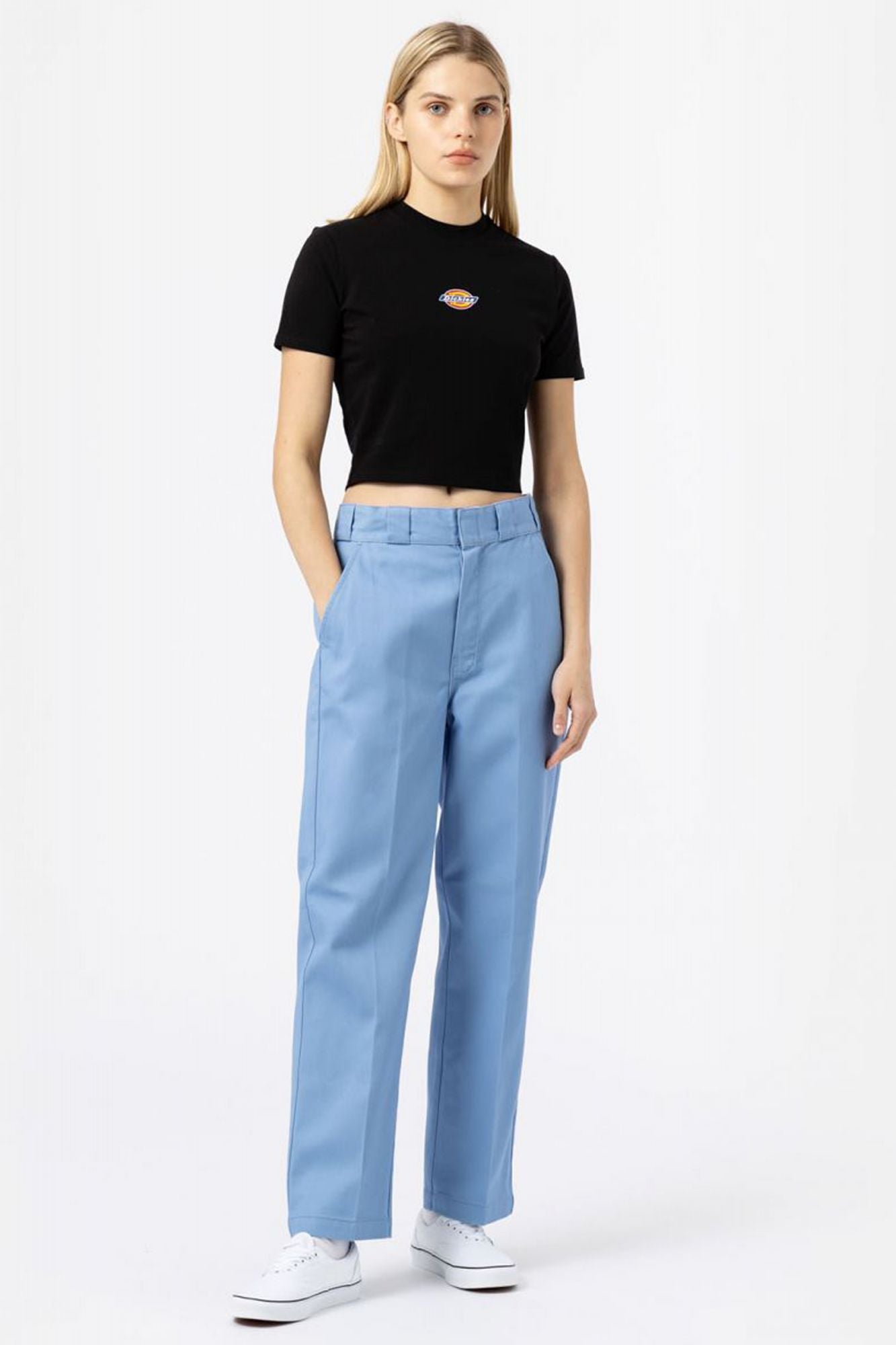 DICKIES MAPLE VALLEY TEE BLACK en color NEGRO (3)