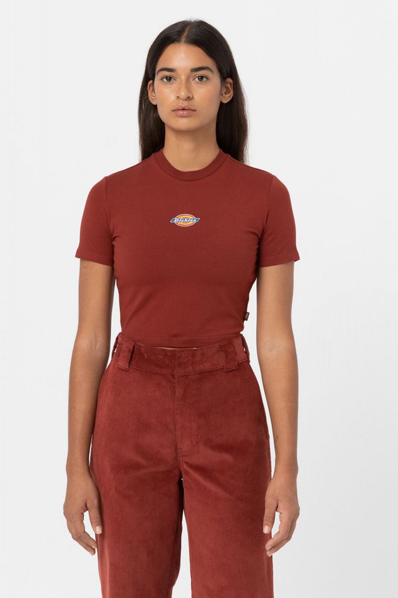 DICKIES  MAPLE VALLEY TEE en color BURDEOS (1)