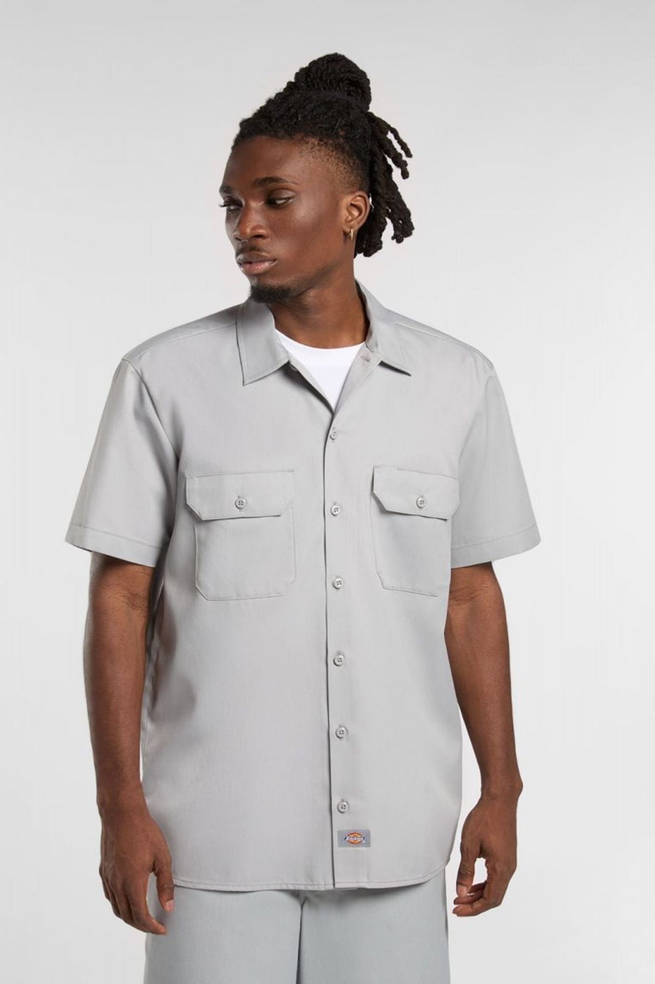 DICKIES WORK SHIRT SS REC ULTI en color GRIS (1)