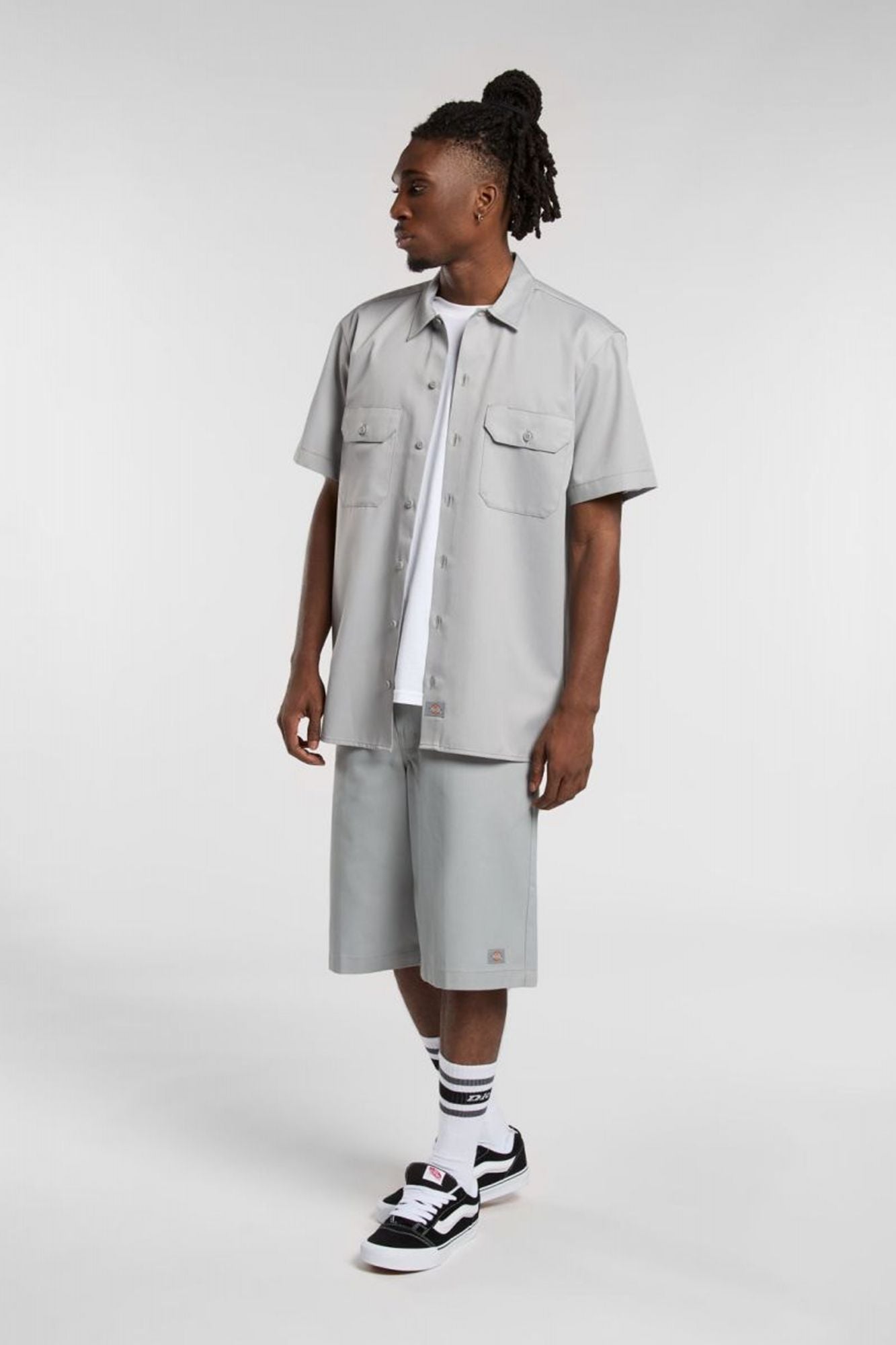 DICKIES WORK SHIRT SS REC ULTI en color GRIS (4)