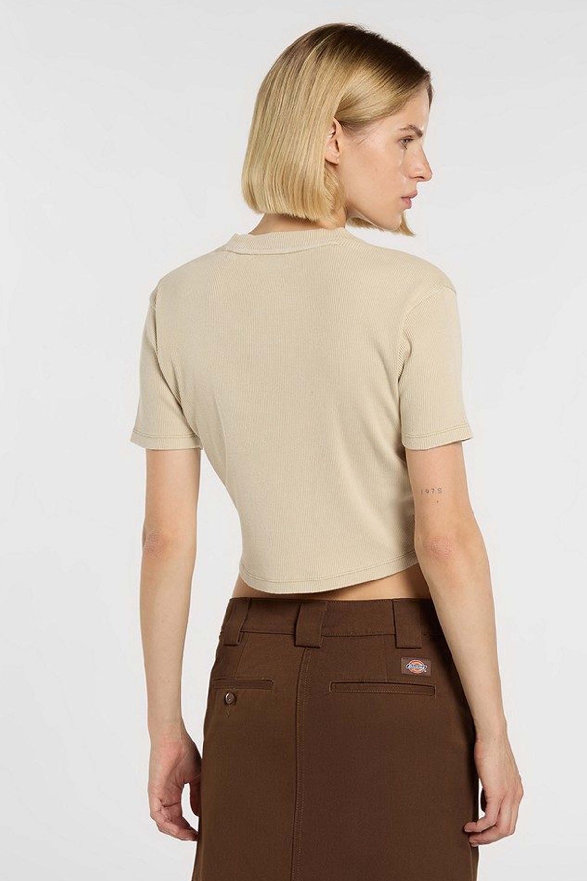 DICKIES PLENTYWOOD SS TEE en color MARRON CLARO (2)