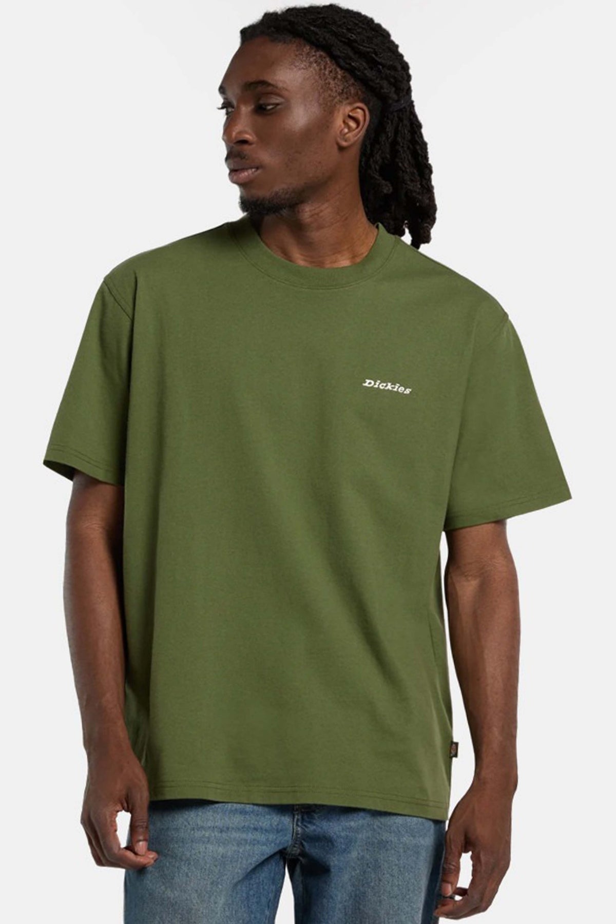 DICKIES LORETTO SS TEE en color VERDE (1)