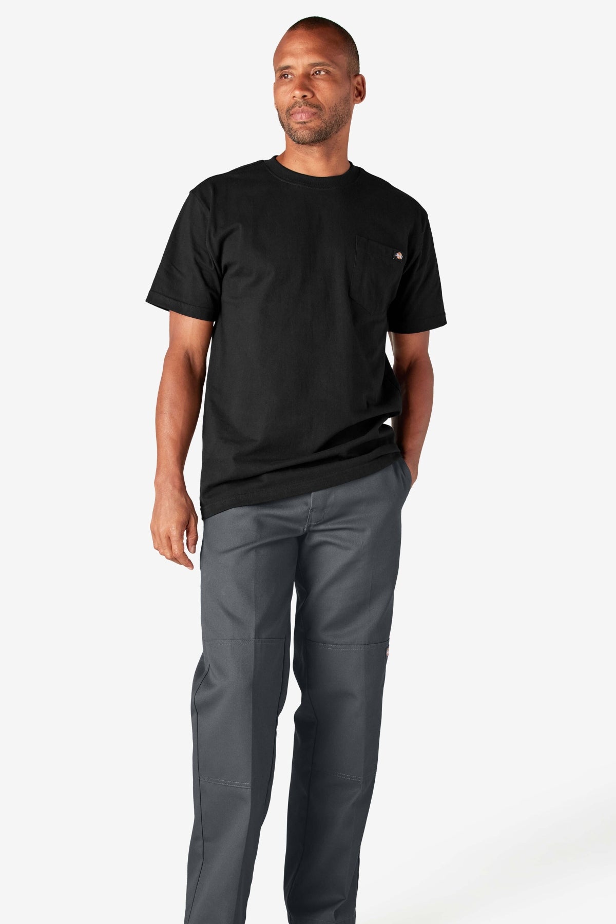 DICKIES HEAVYWEIGHT SS POCKET en color NEGRO (1)
