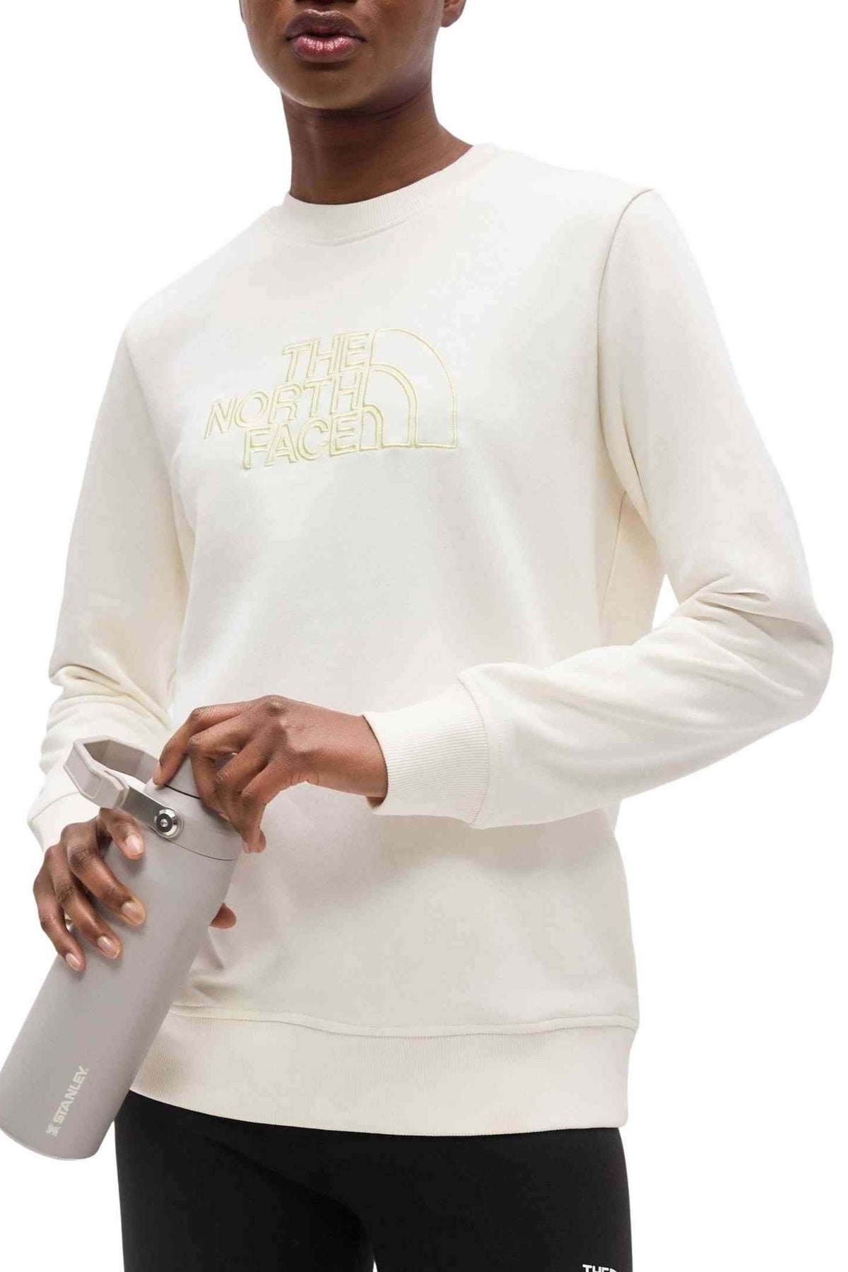 THE NORTH FACE SUDADERA W DREW LIGTH en color BLANCO (3)