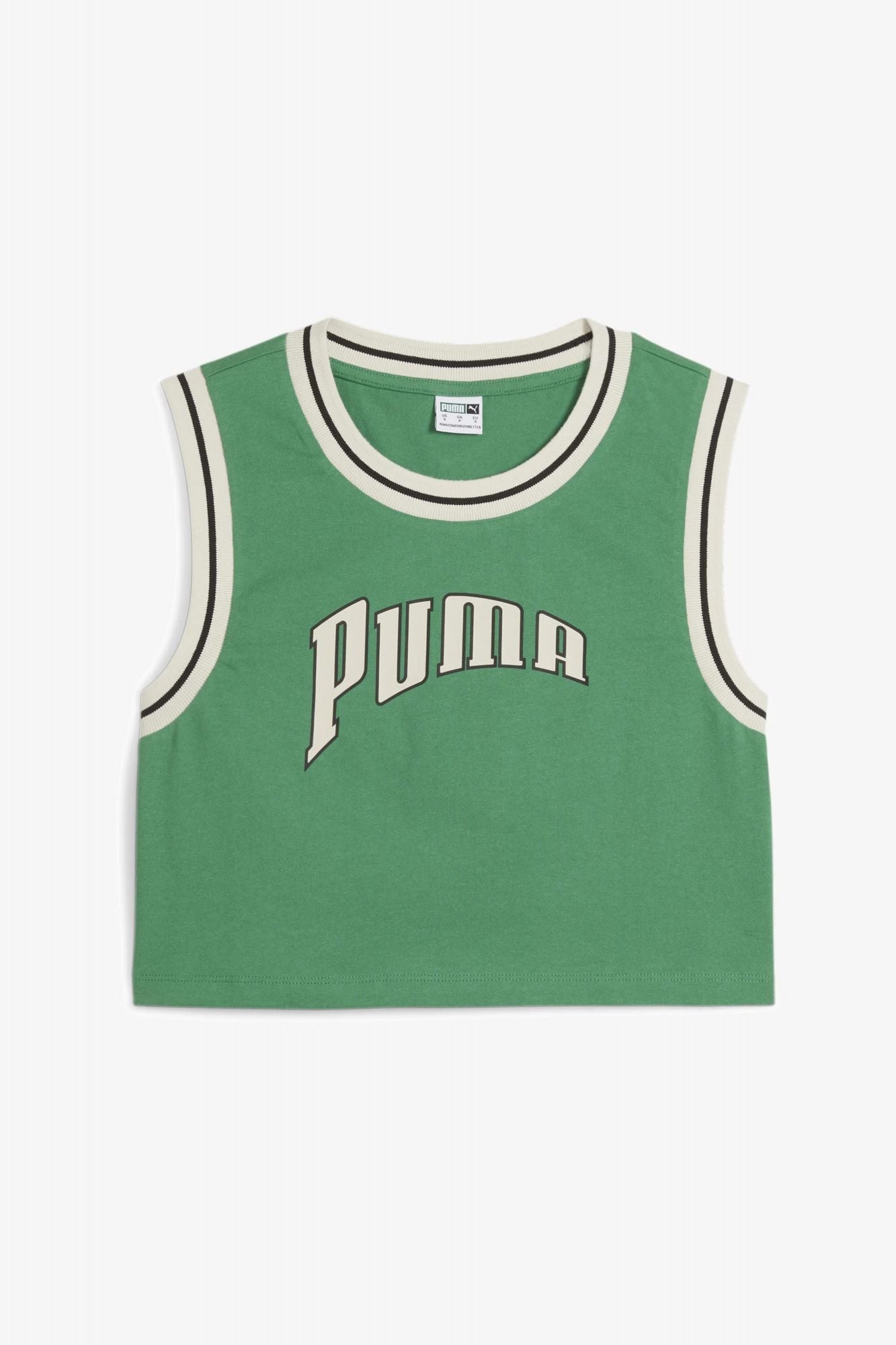PUMA GRAPHIC CROPPED TEE en color VERDE (2)