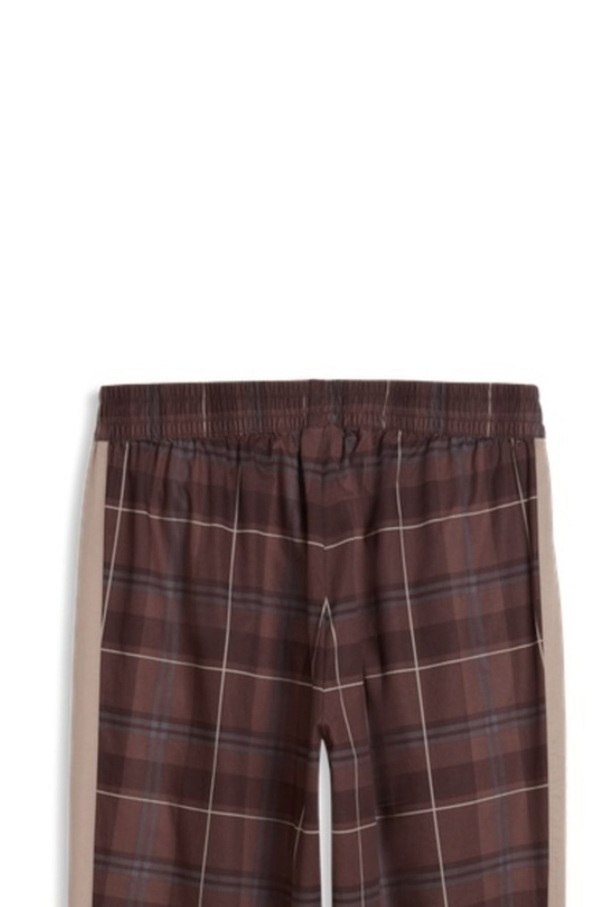PUMA T7 RELAXED TARTAN WOVEN TRACK PANTS OP en color MARRON (3)