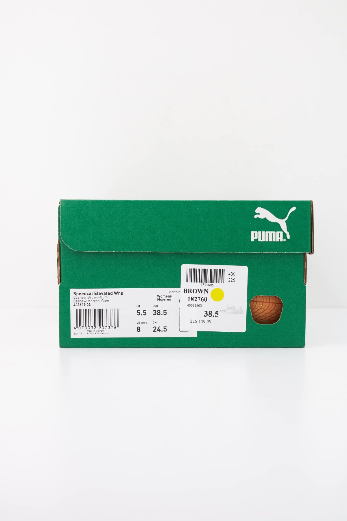 PUMA SPEEDCAT ELEVATED en color MARRON CLARO (6)