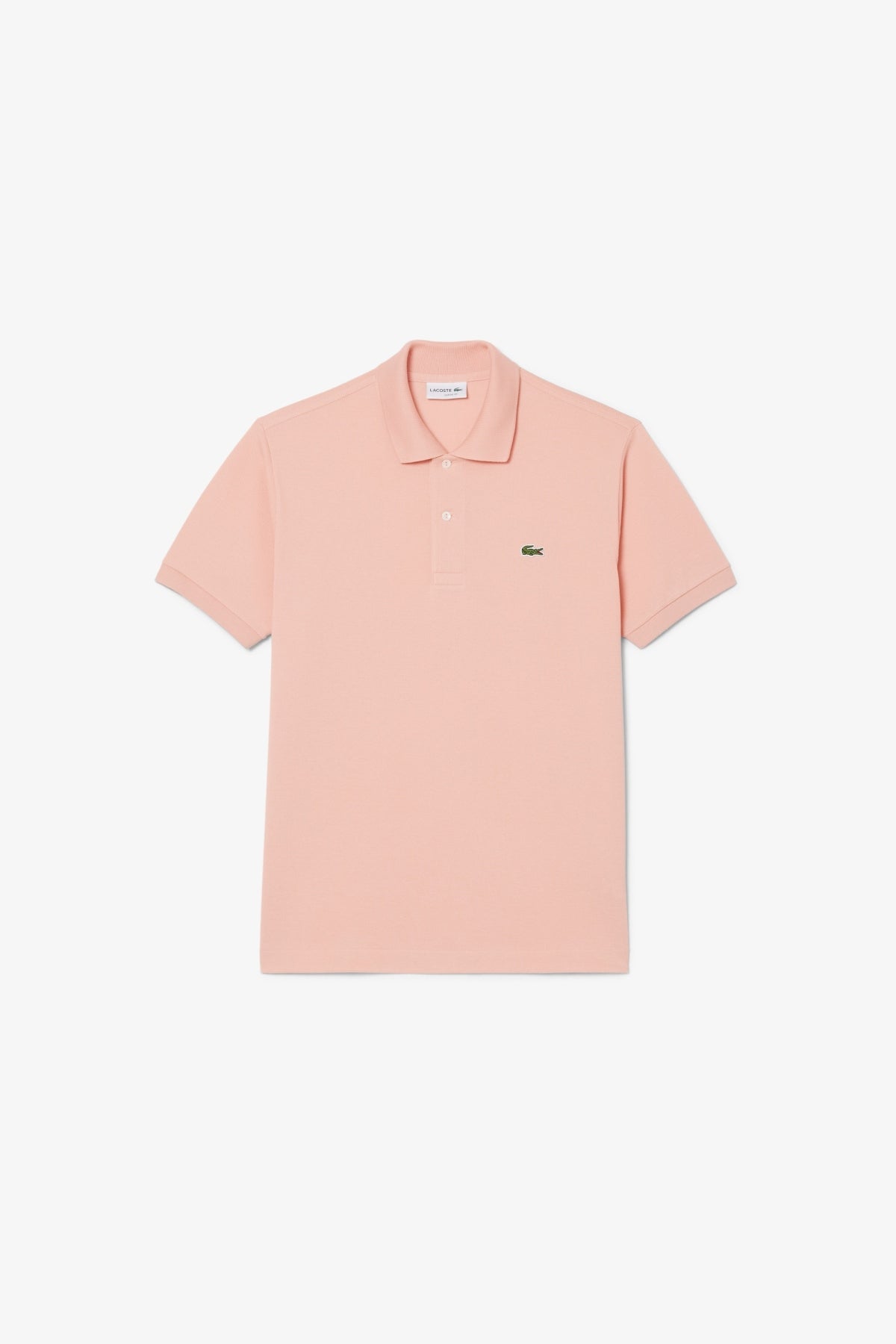 LACOSTE L1212 SHORT SLEEVED RIBBED COLLAR S en color ROSA (1)