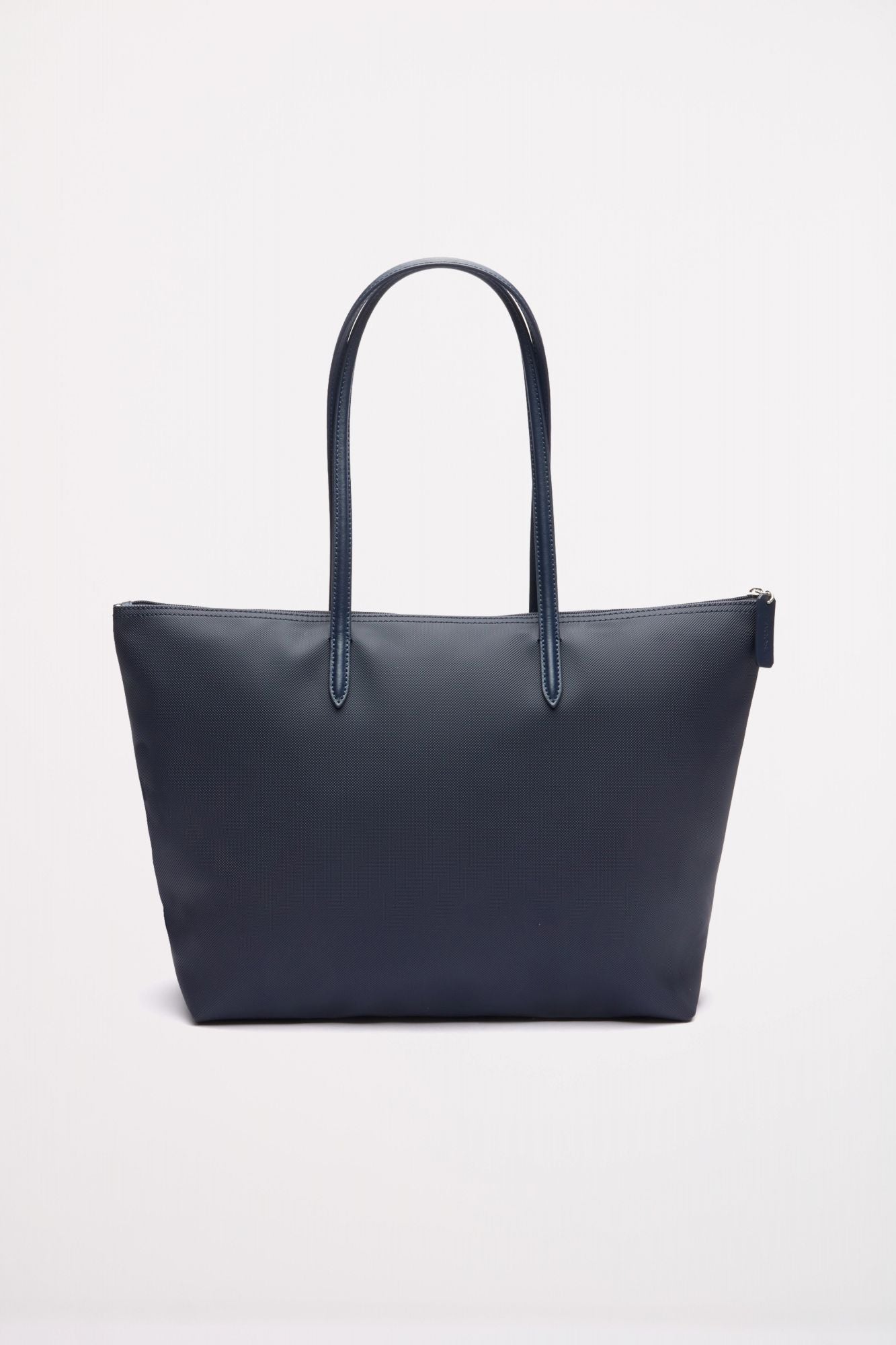 LACOSTE  LARGE COATED CANVAS TOTE en color AZUL (2)