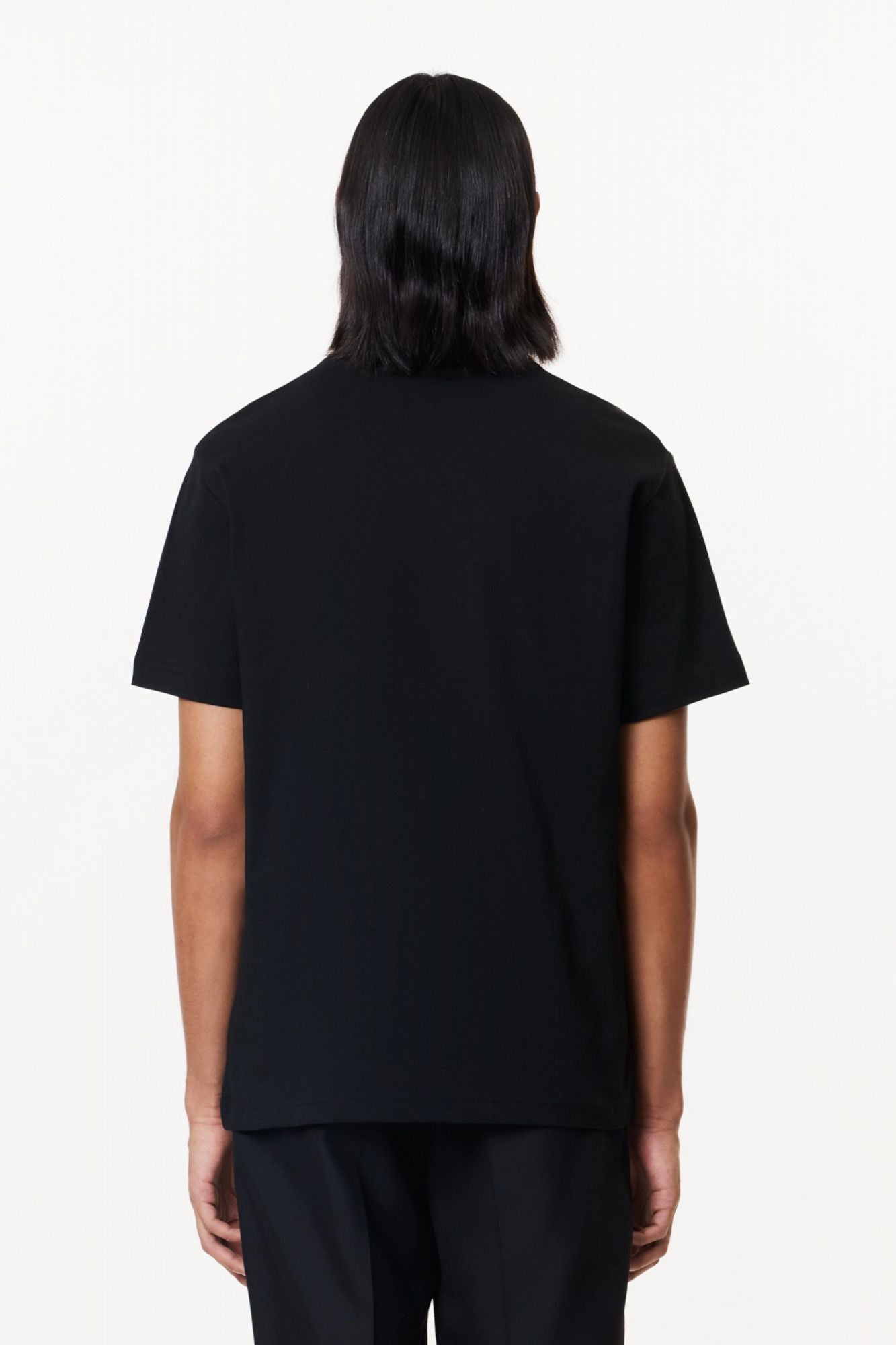 LACOSTE RELAXED FIT SOFT COTTON T-SHIRT en color NEGRO (3)