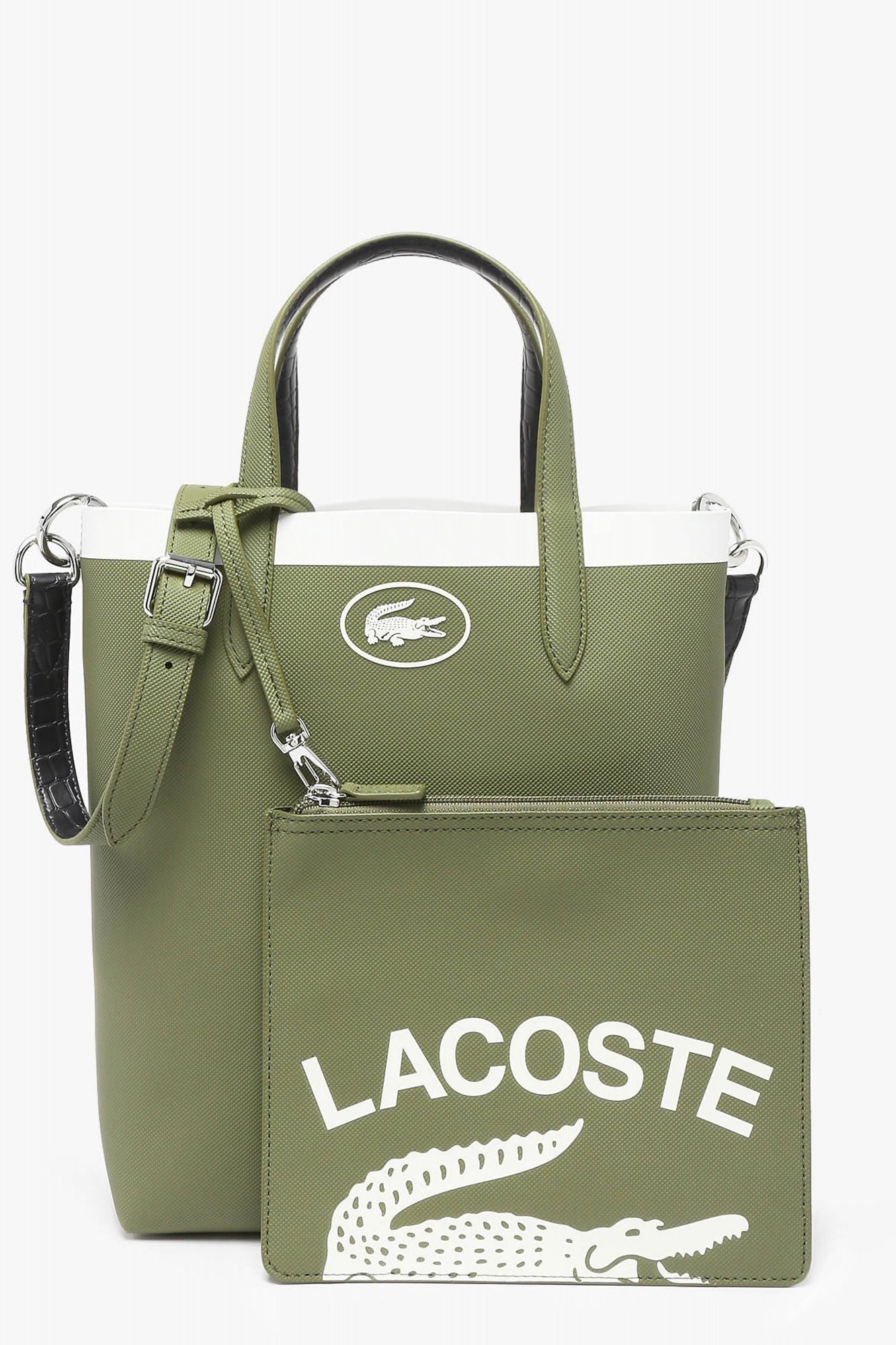 LACOSTE  ANNA SEASONAL SMALL VERTIC en color VERDE (1)