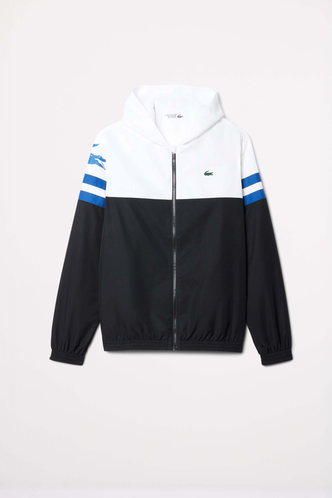 LACOSTE TENNIS WATER-REPELLENT HOODED JACKET en color NEGRO (1)