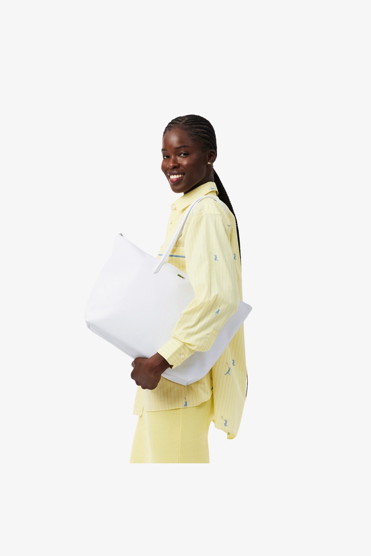 LACOSTE SHOPPING BAG en color BLANCO (4)