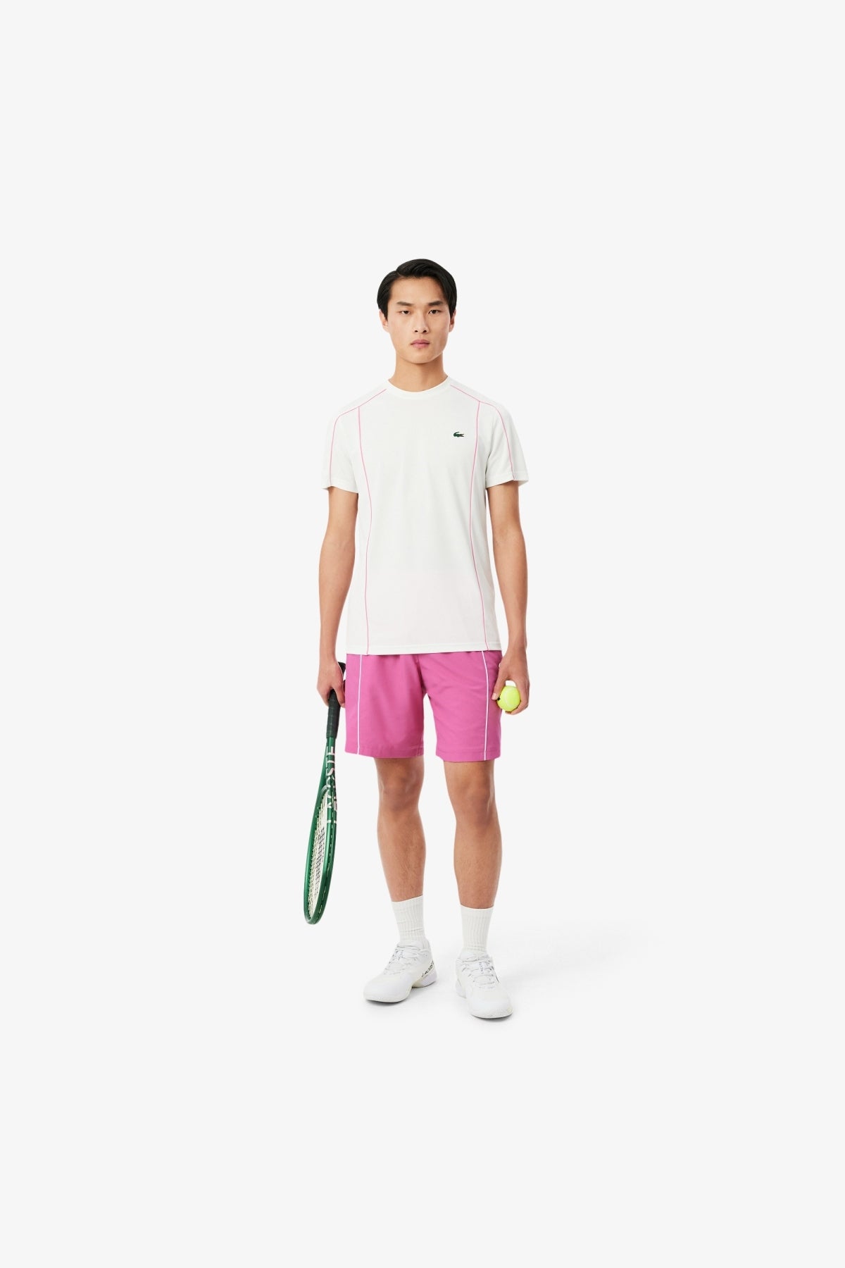 LACOSTE SHORTS en color ROSA (4)