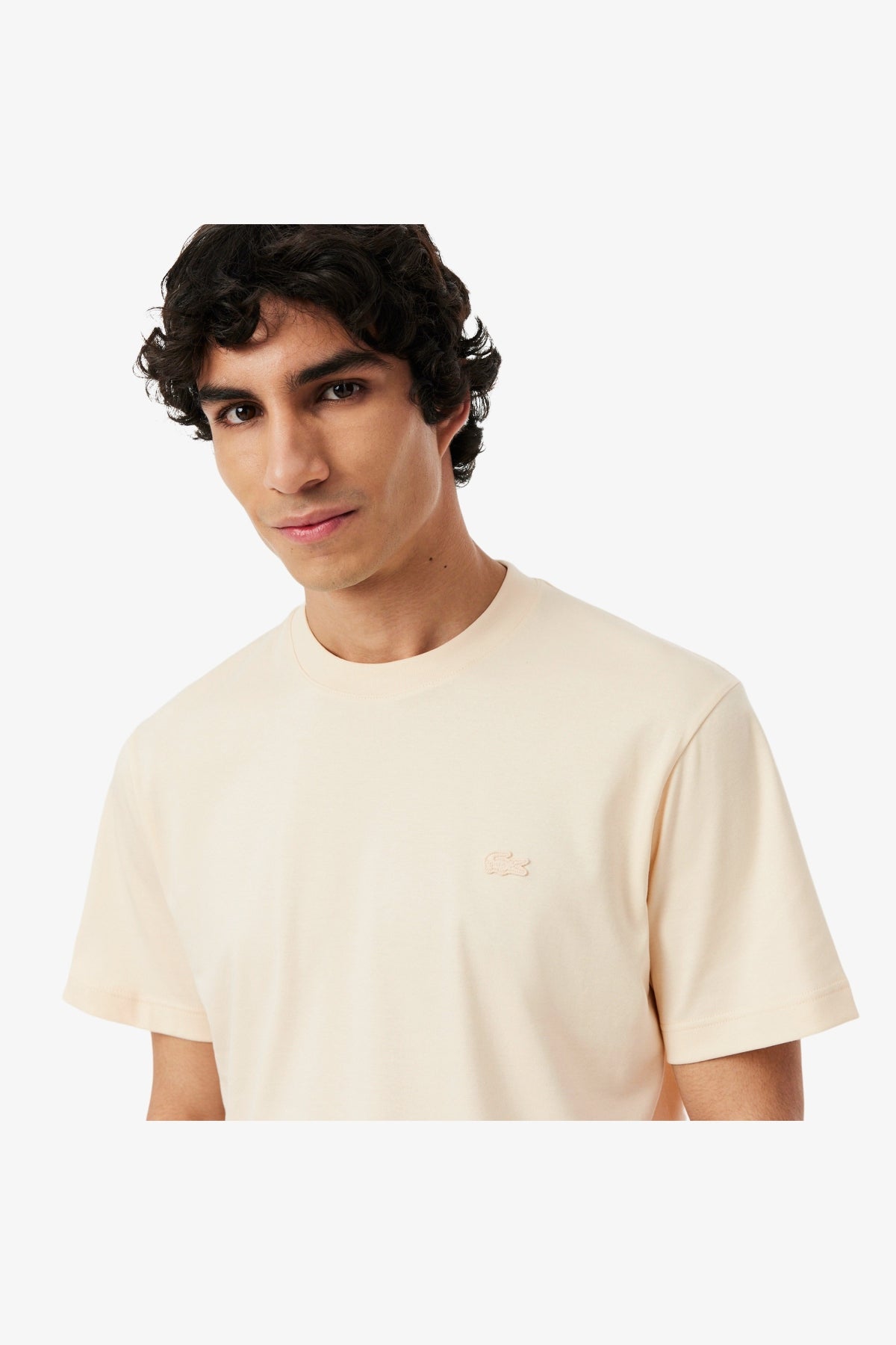 LACOSTE TEE SHIRT TURTLE NECK en color BEIS (4)