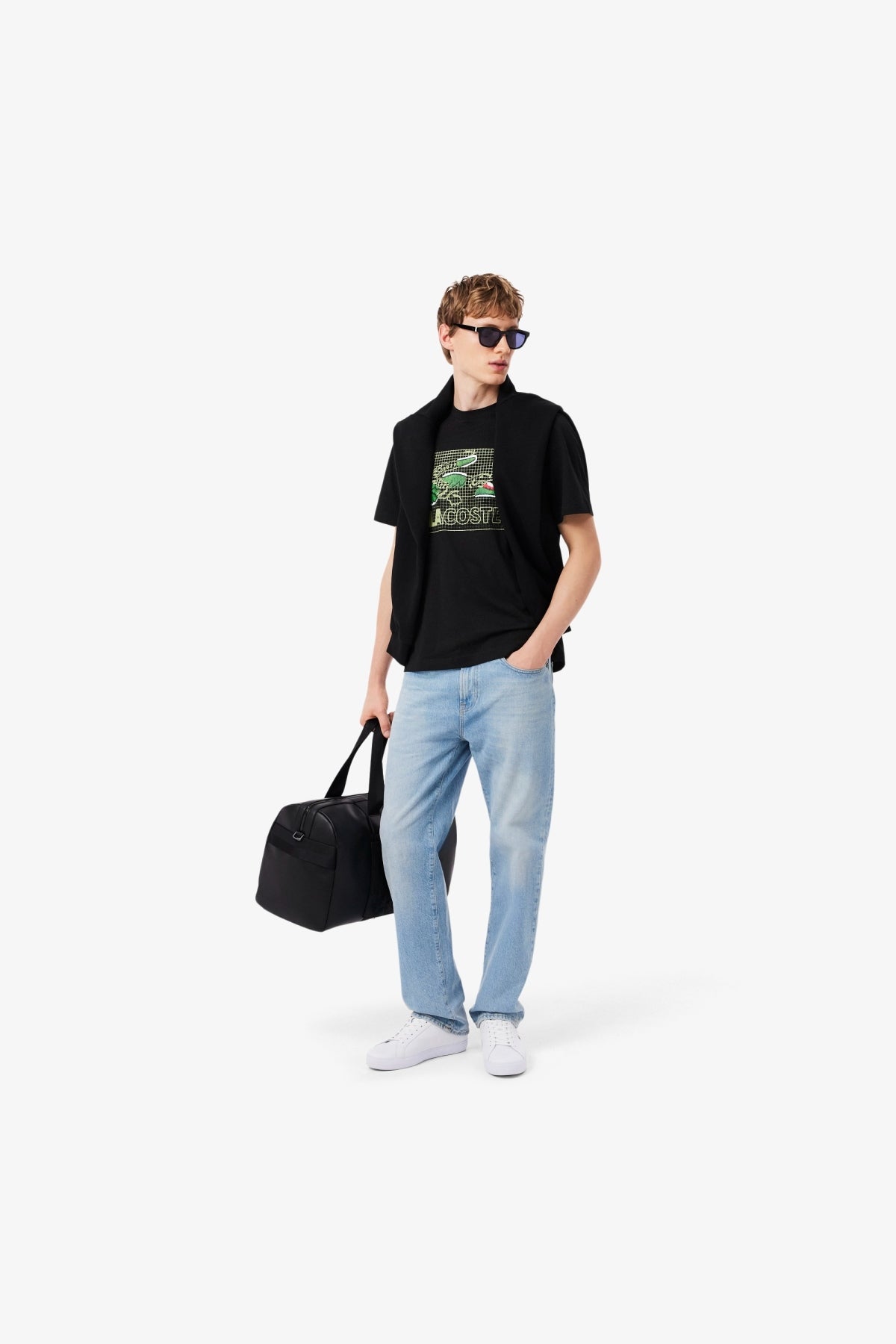 LACOSTE TEE en color NEGRO (4)