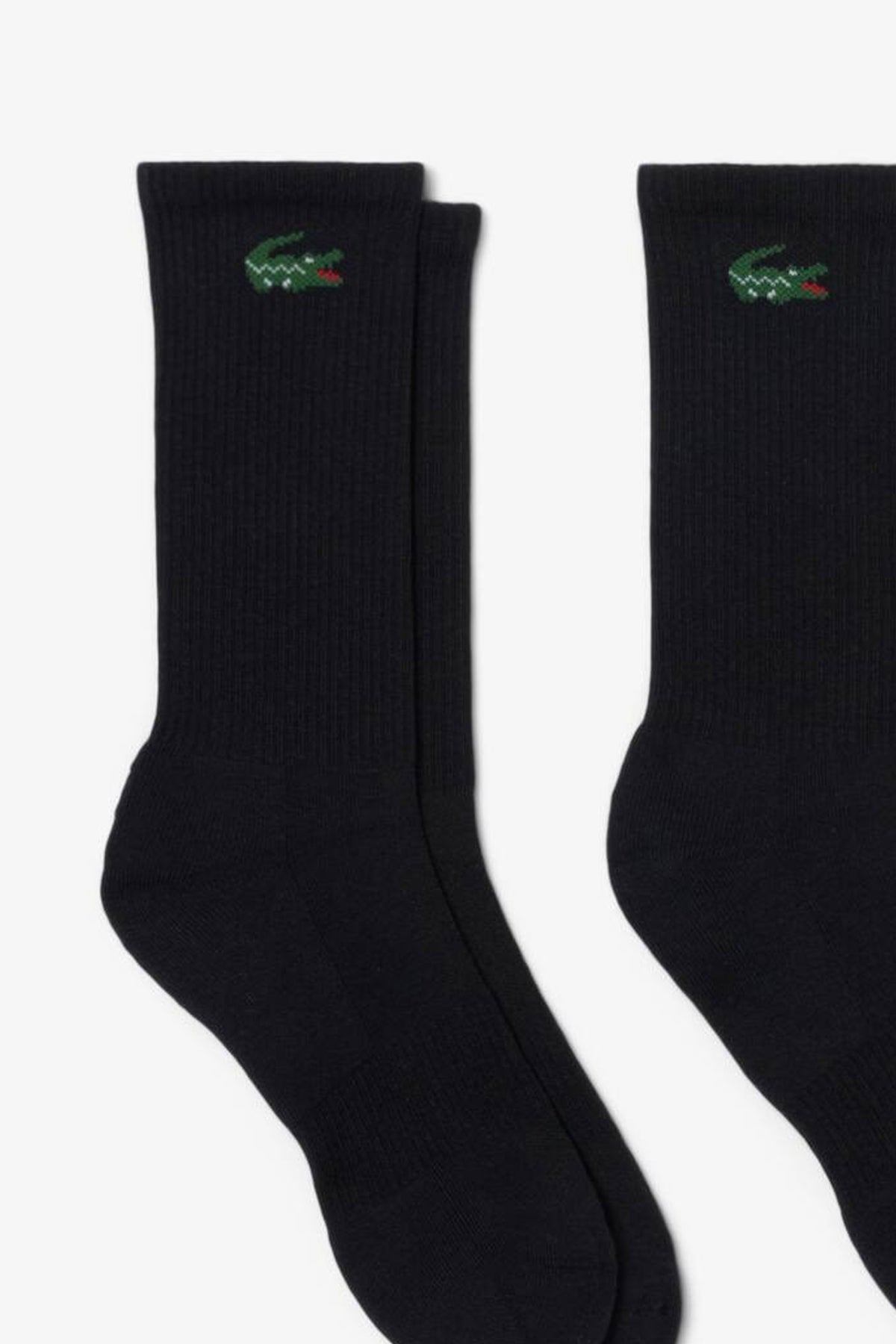 LACOSTE RA9246 CREW SOCKS en color NEGRO (2)