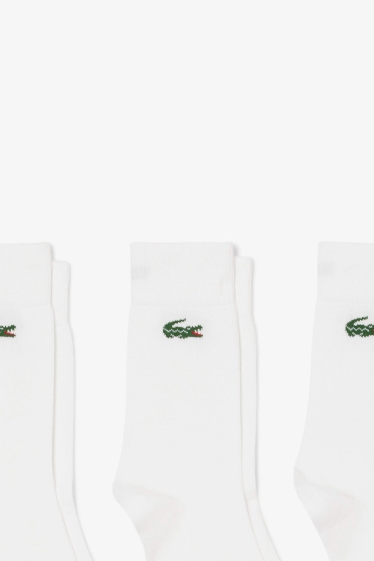 LACOSTE CREW SOCKS en color BLANCO (3)