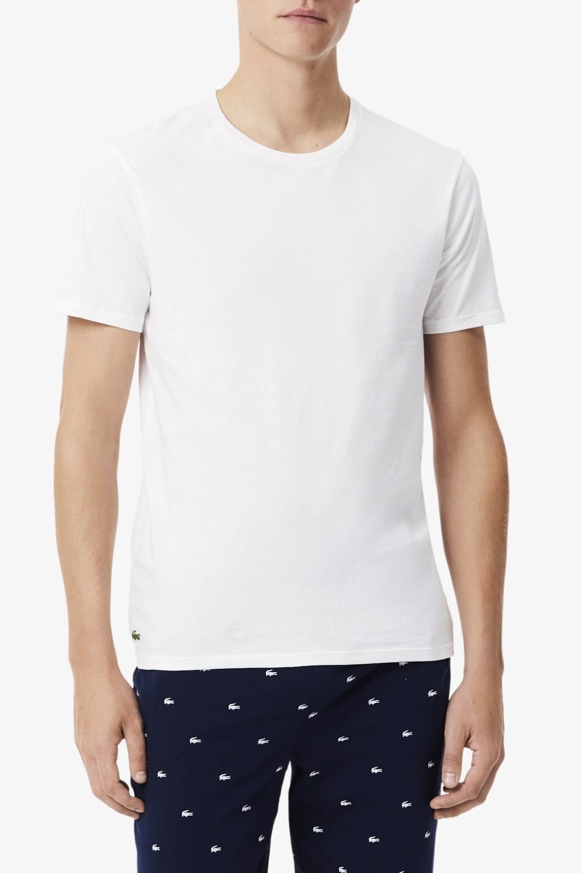 LACOSTE TH9010 UNDERWEAR TEE SHIRT en color BLANCO (1)