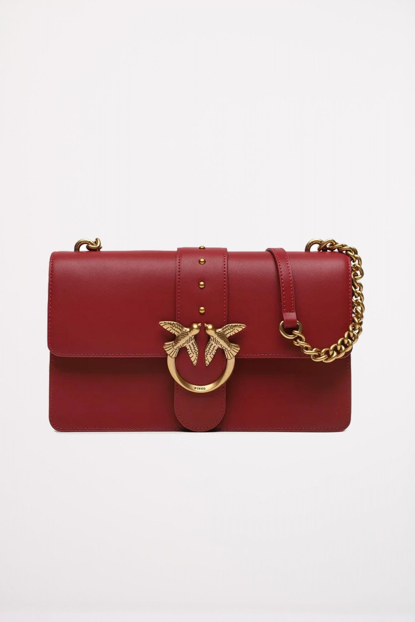 PINKO LOVE ONE CLASSIC C en color BURDEOS (1)