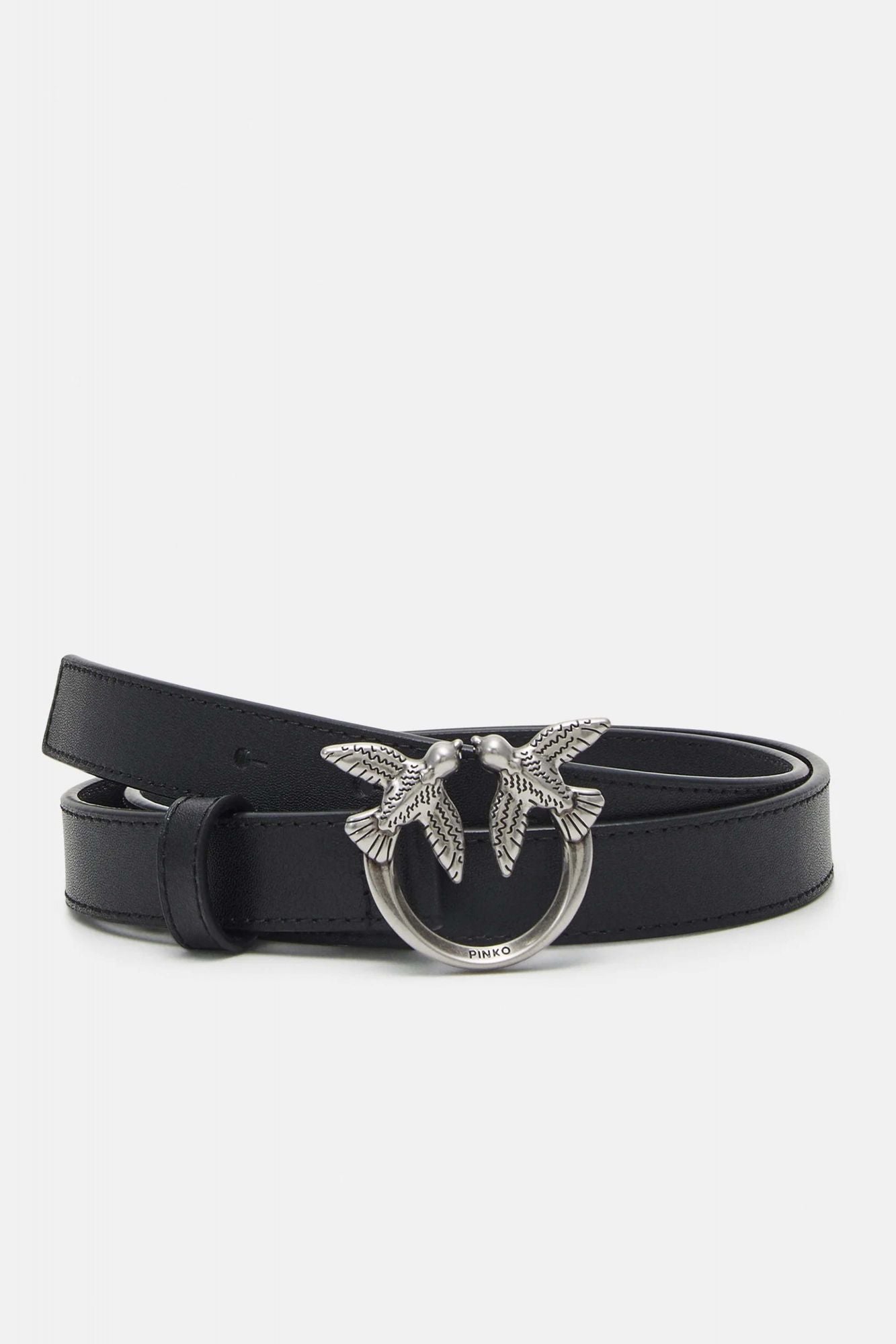 PINKO LOVE BERRY H3 BELT VITE en color NEGRO (1)