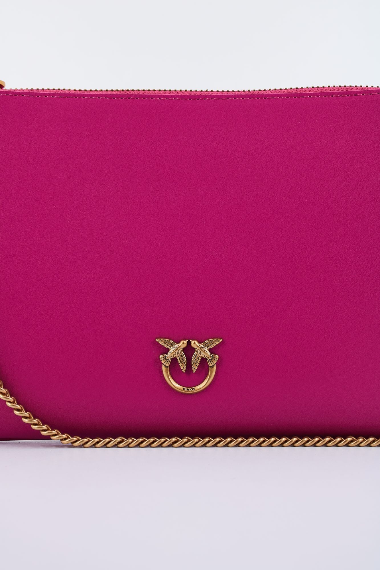 PINKO FLAT CLASSIC VITELLO SE en color ROSA (3)