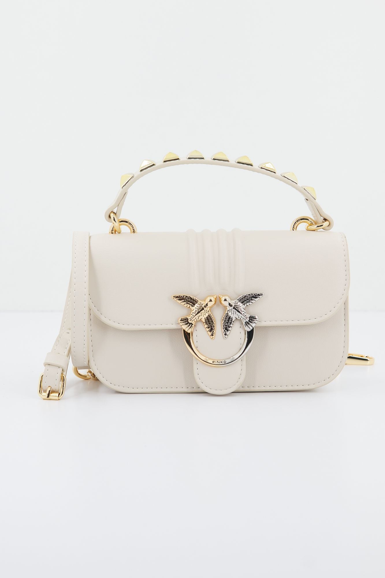 PINKO  LOVE BELL MINI H en color BEIS (1)