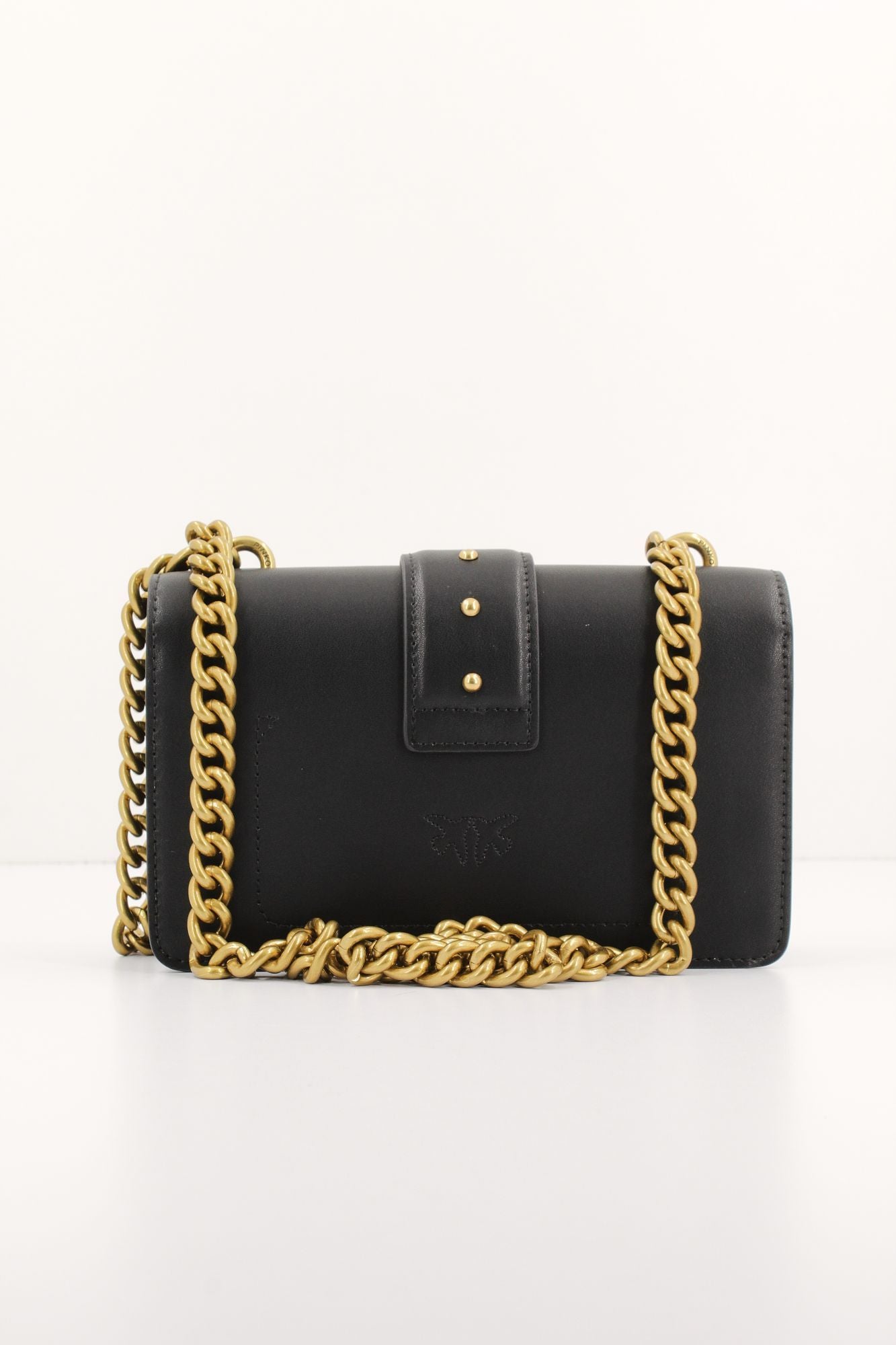 PINKO  LOVE ONE MINI C VITELLO en color NEGRO (3)